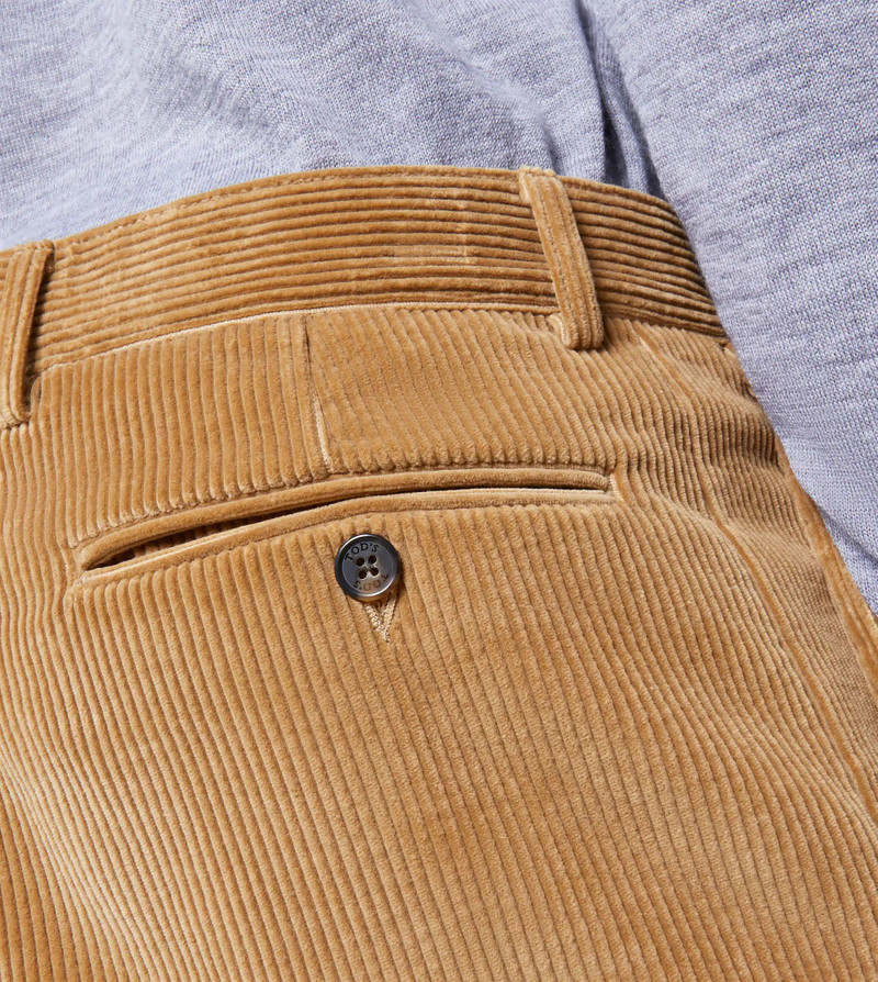 BAGGY TROUSERS IN VELVET - BEIGE 5