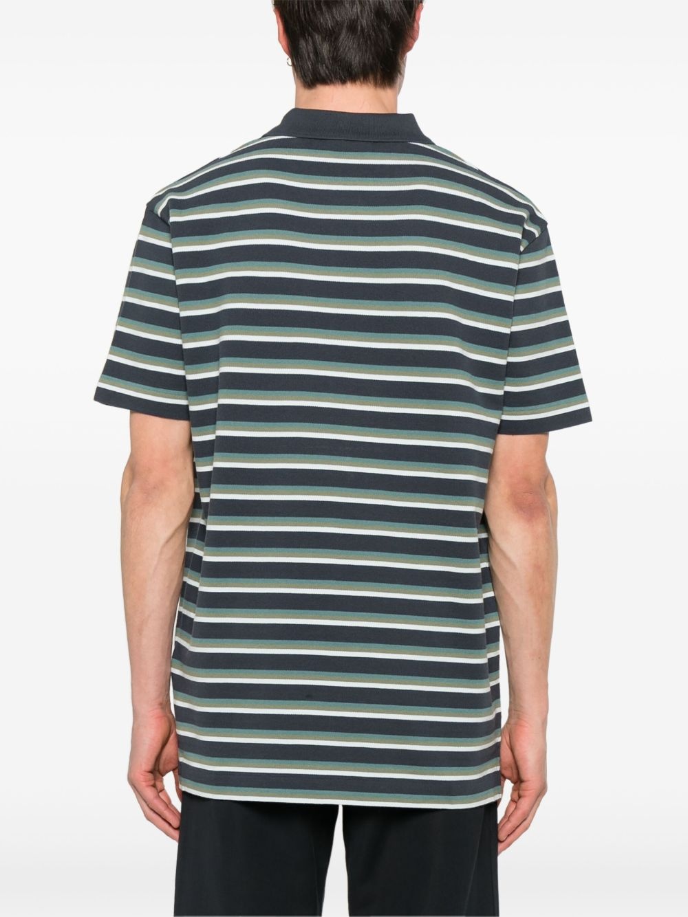 Profile Fox-patch striped polo shirt - 3