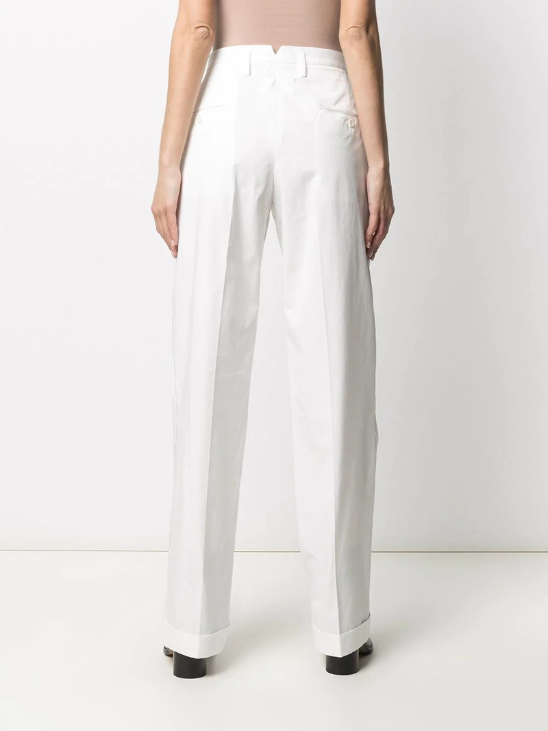 high-waisted straight-leg trousers 4