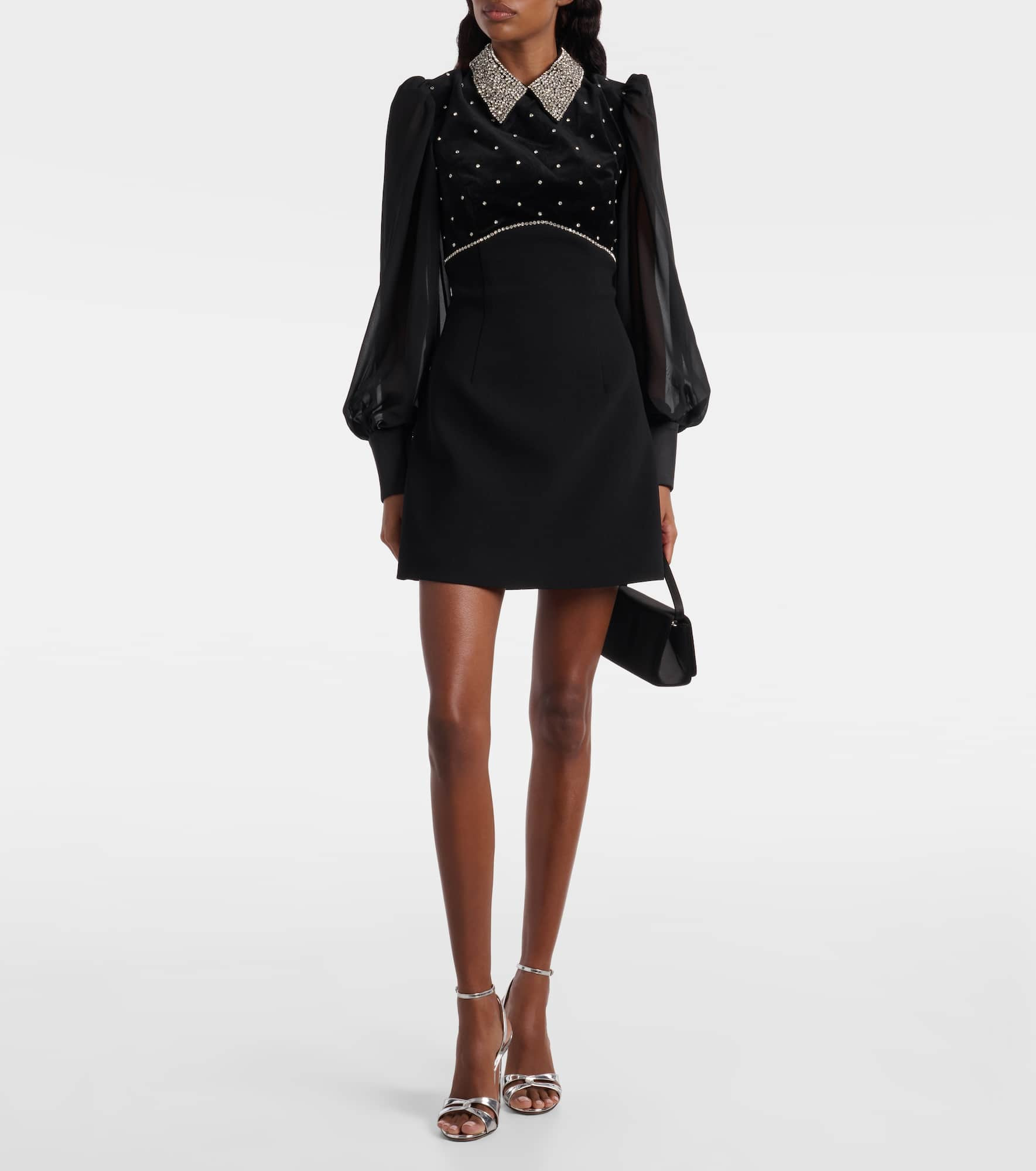 Crystal-embellished minidress - 2