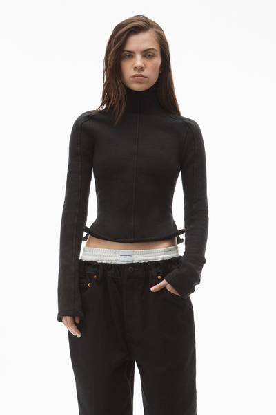 Alexander Wang LONG-SLEEVE TURTLENECK IN STRETCH TERRY outlook