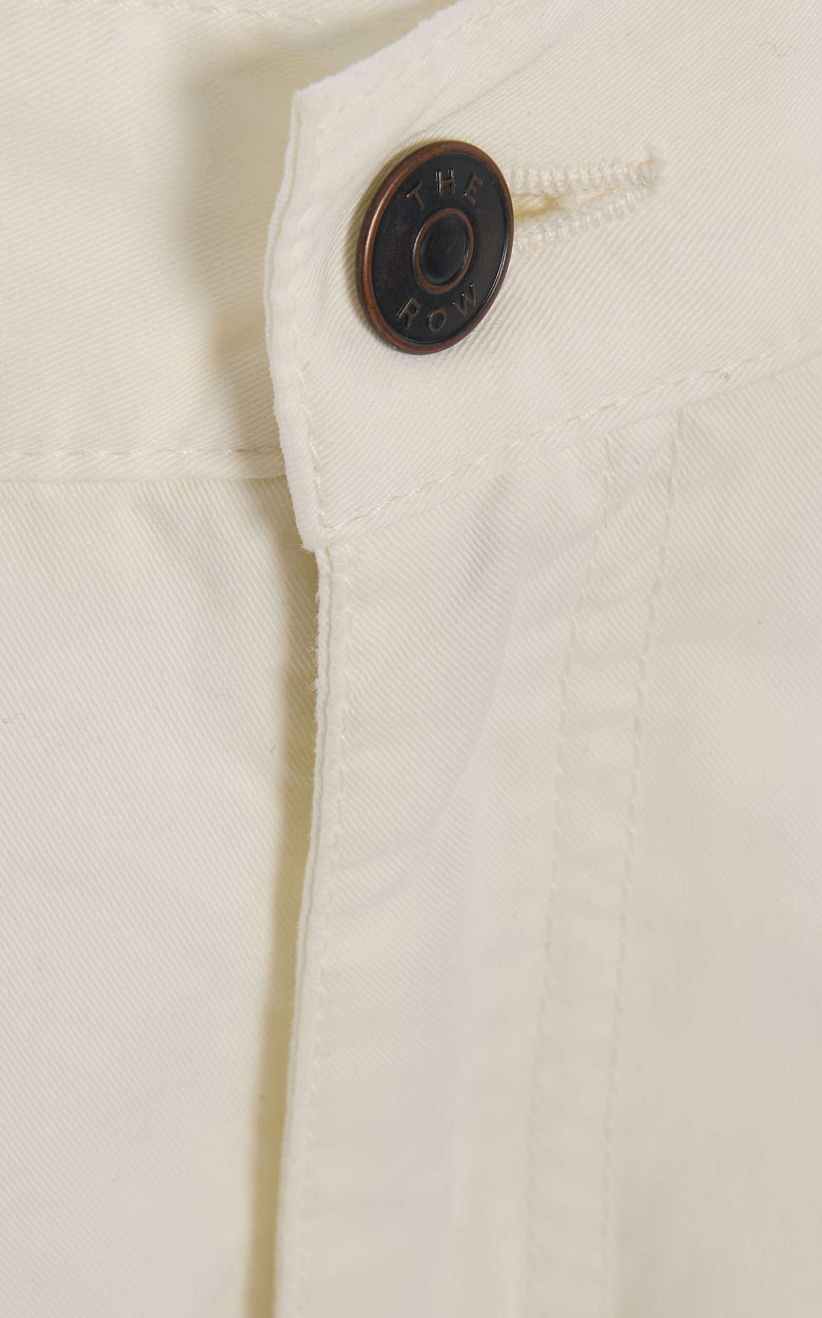 Sharka Rigid Low-Rise Cotton-Cashmere Barrel Jeans white - 5