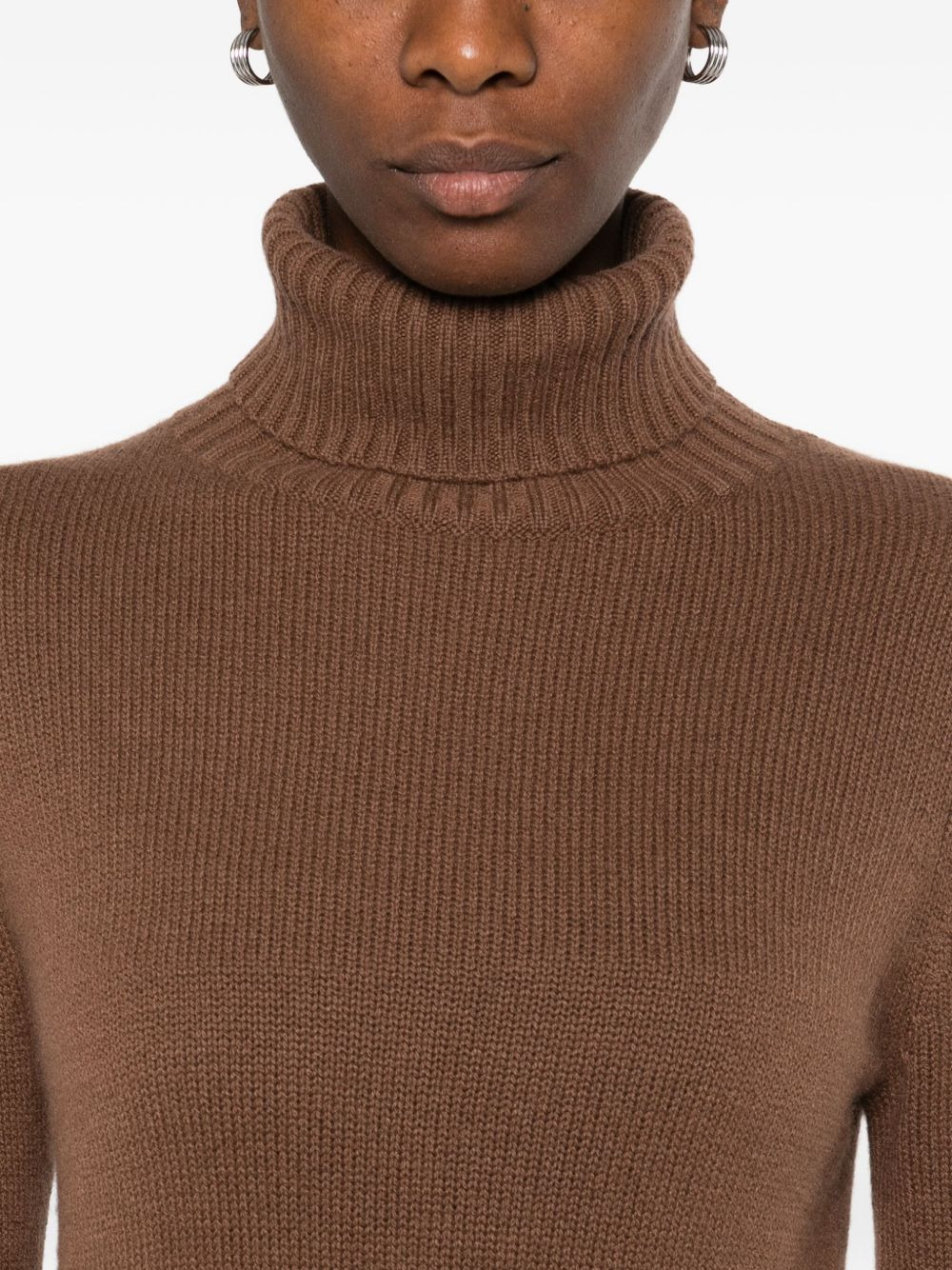 turtleneck wool sweater - 5
