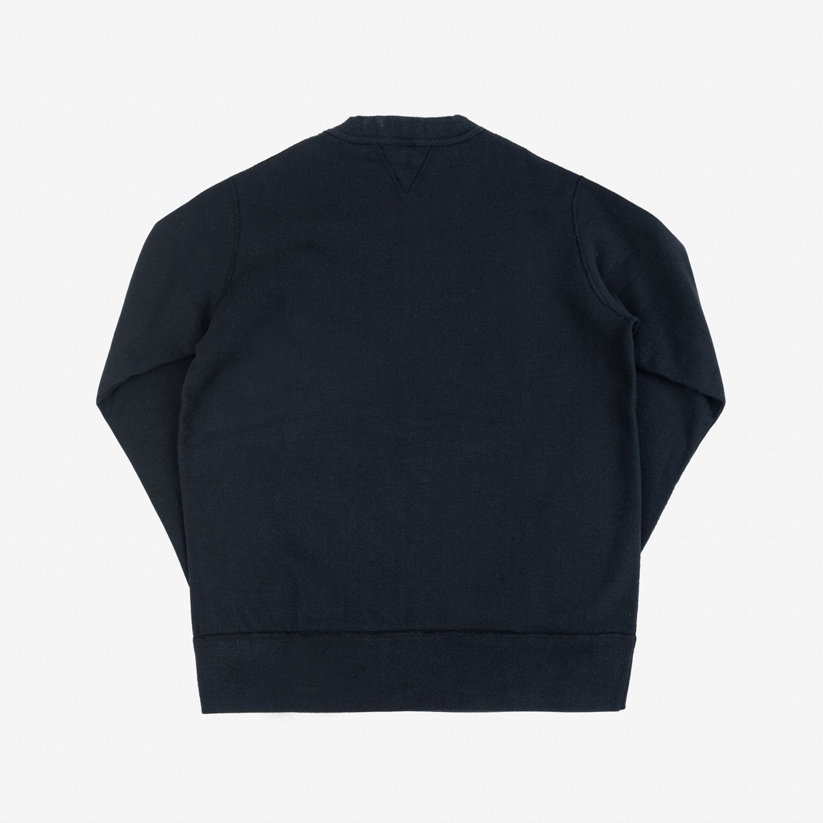 IHSW-69L-BLK 14oz Ultra Heavyweight Loopwheel Cotton Crew Neck Sweat Black - 3