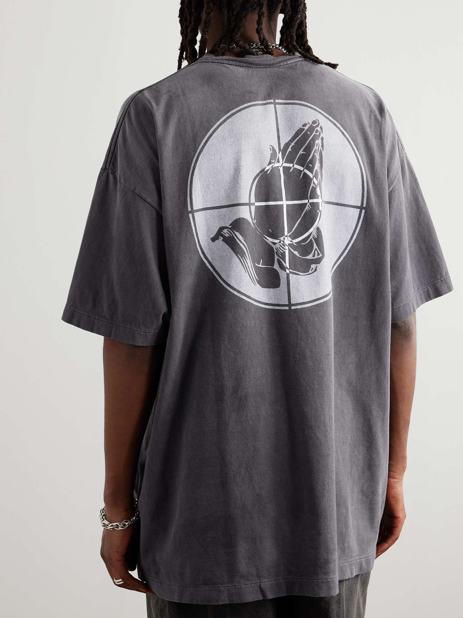 + Fear of God Distressed Printed Cotton-Jersey T-Shirt - 3