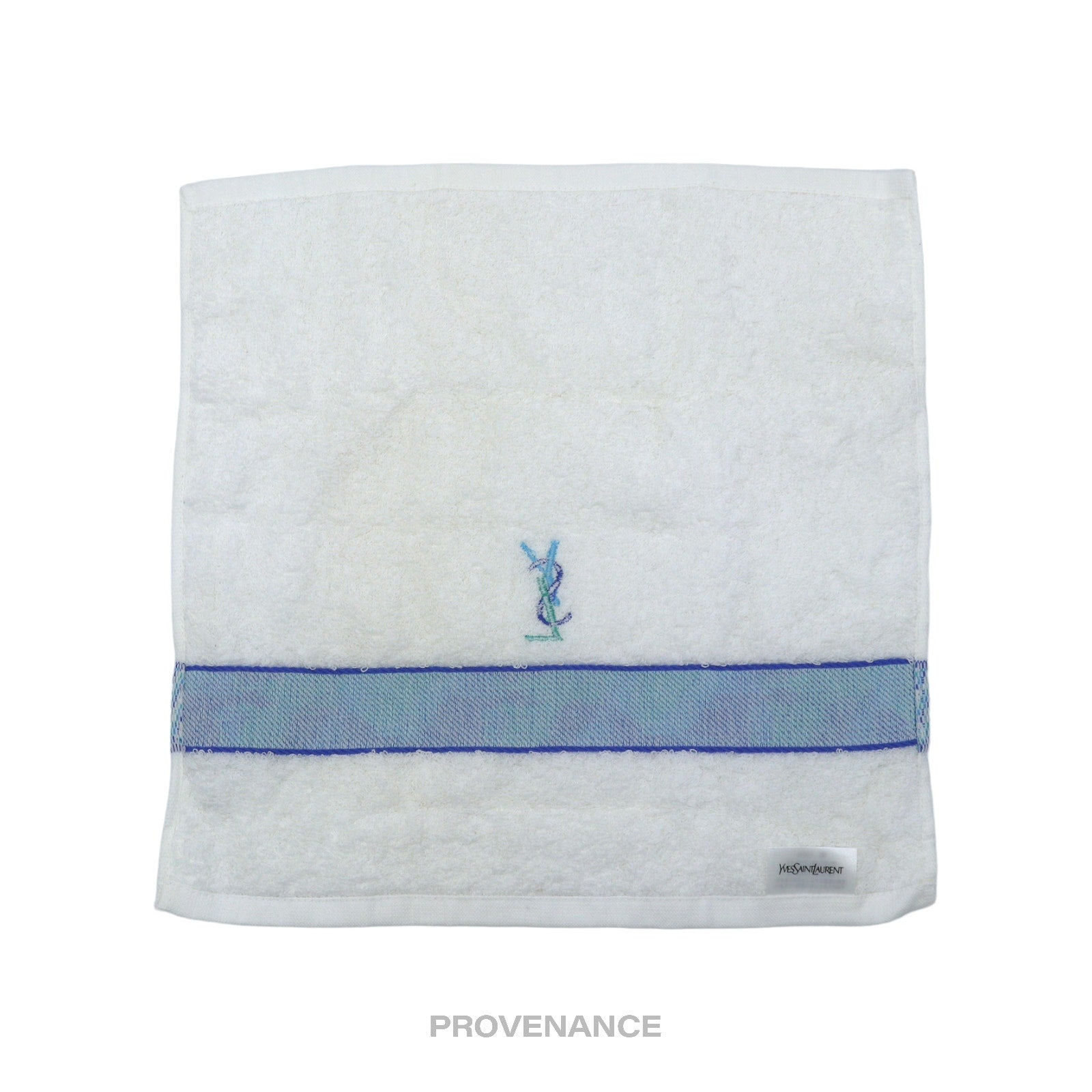 Yves Saint Laurent YSL Face Towel - White French Terry - 2