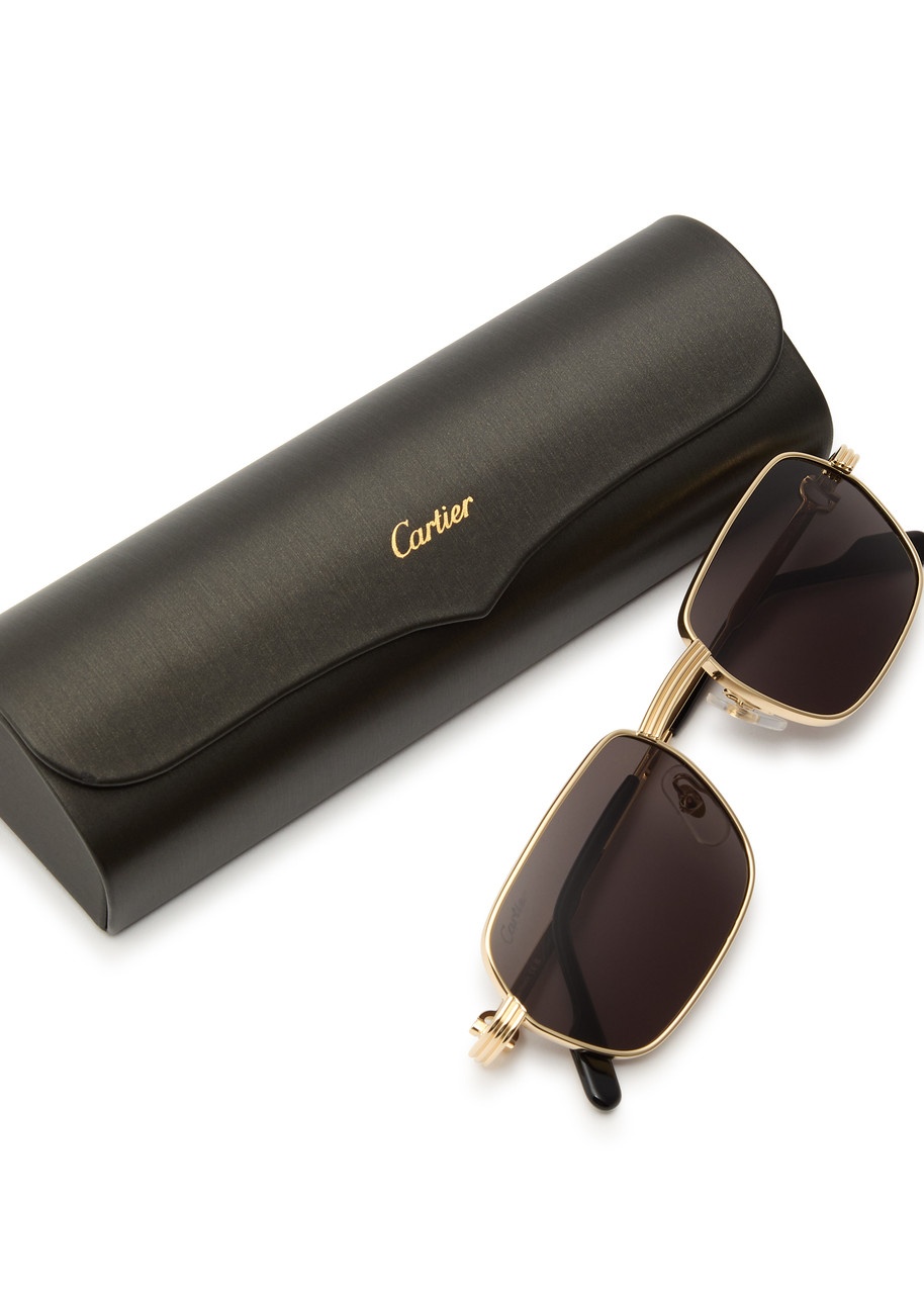 Cartier Rectangle-frame Sunglasses - 4