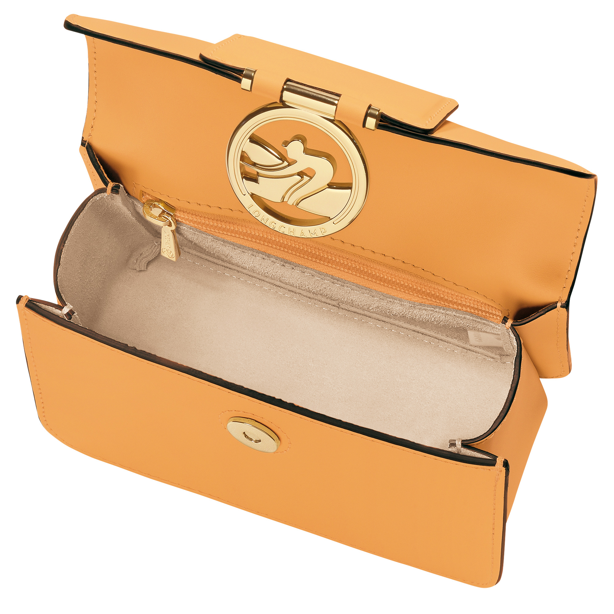 Box-Trot XS Crossbody bag Apricot - Leather - 5