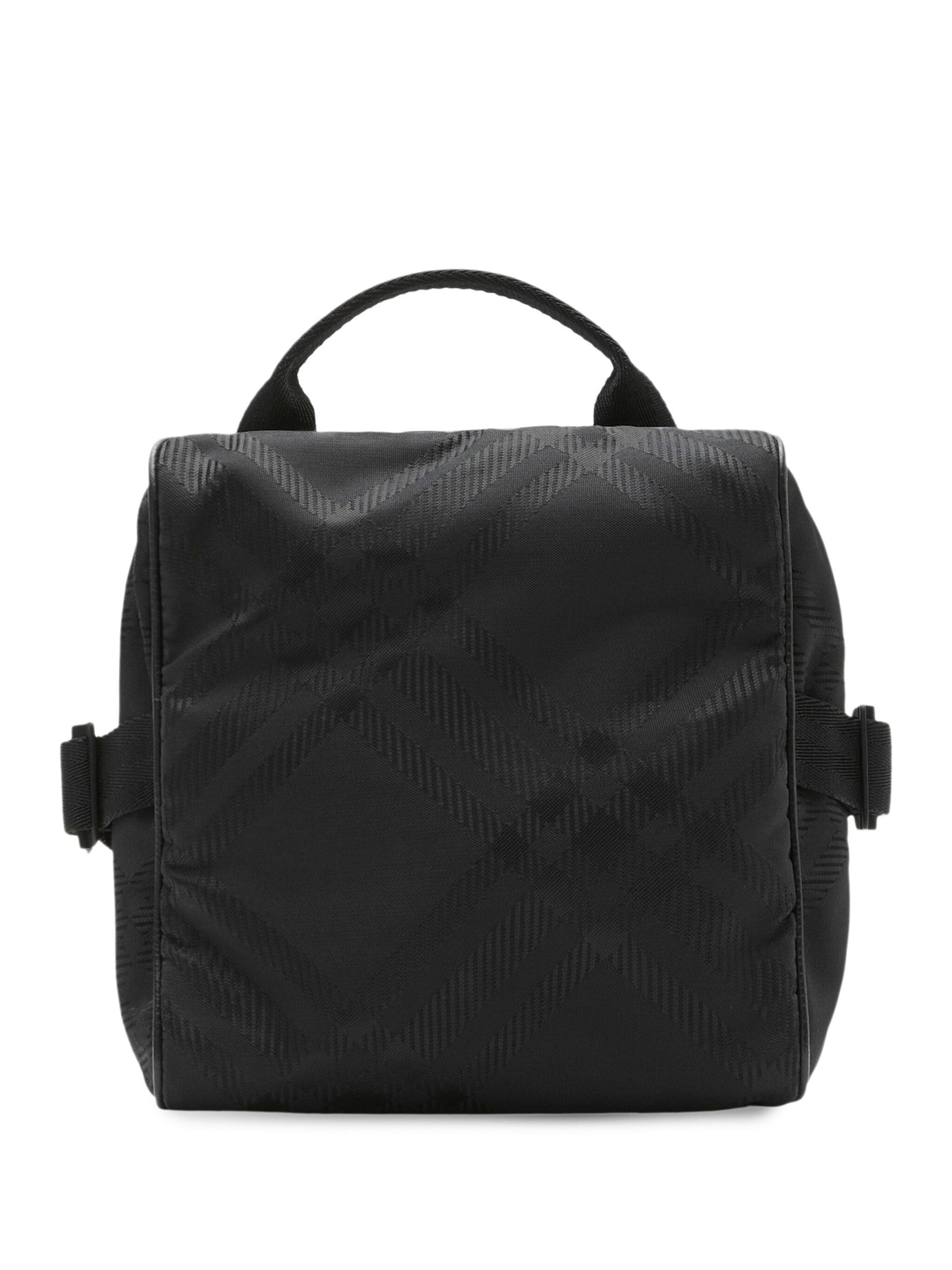 CHECK-PATTERN ZIPPED MESSENGER BAG - 1