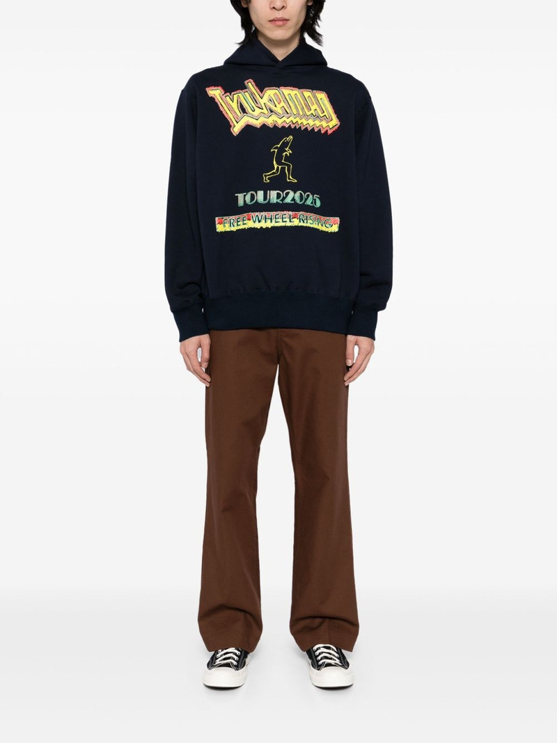 Kolor graphic-print hoodie outlook