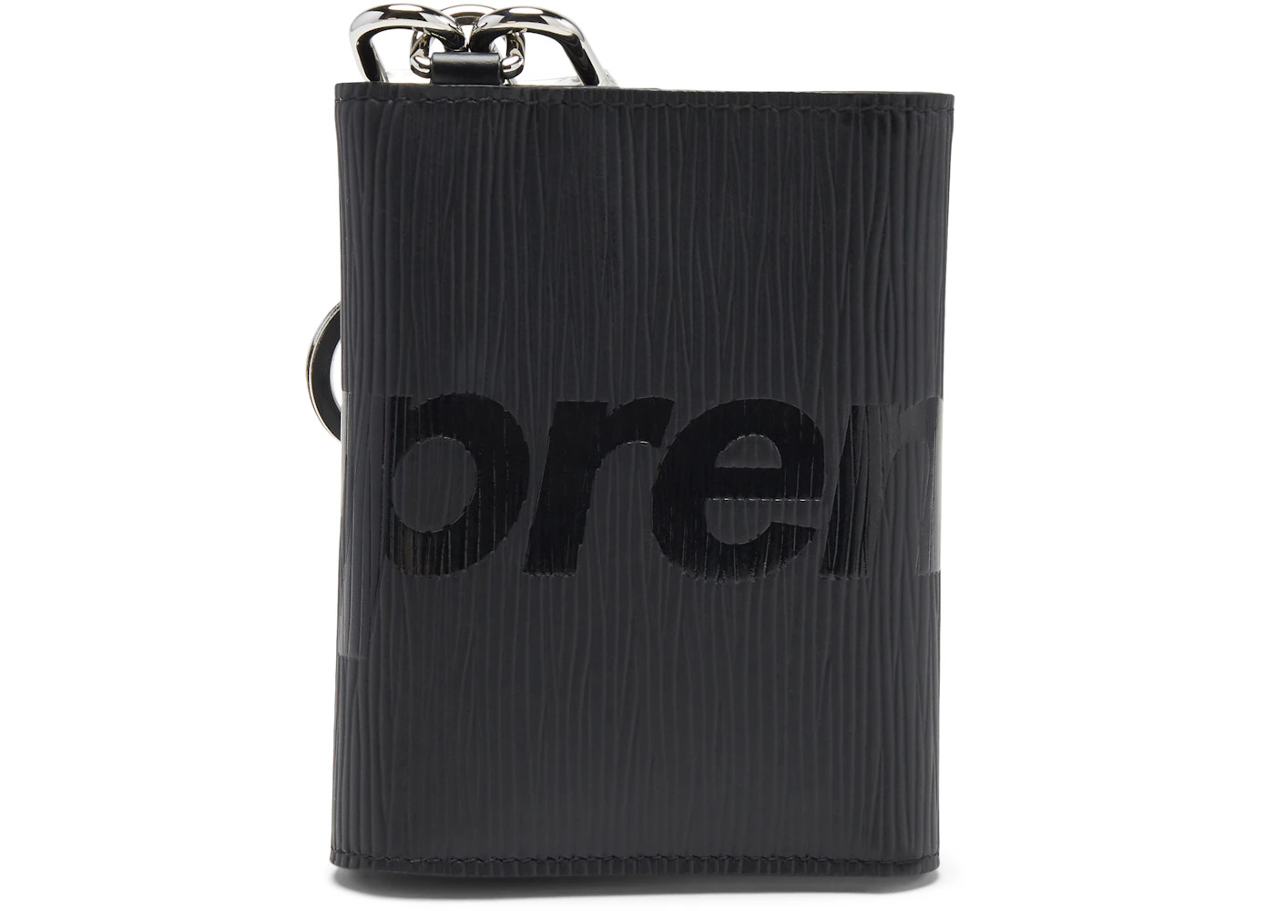 Louis Vuitton x Supreme Chain Wallet Epi Black - 2