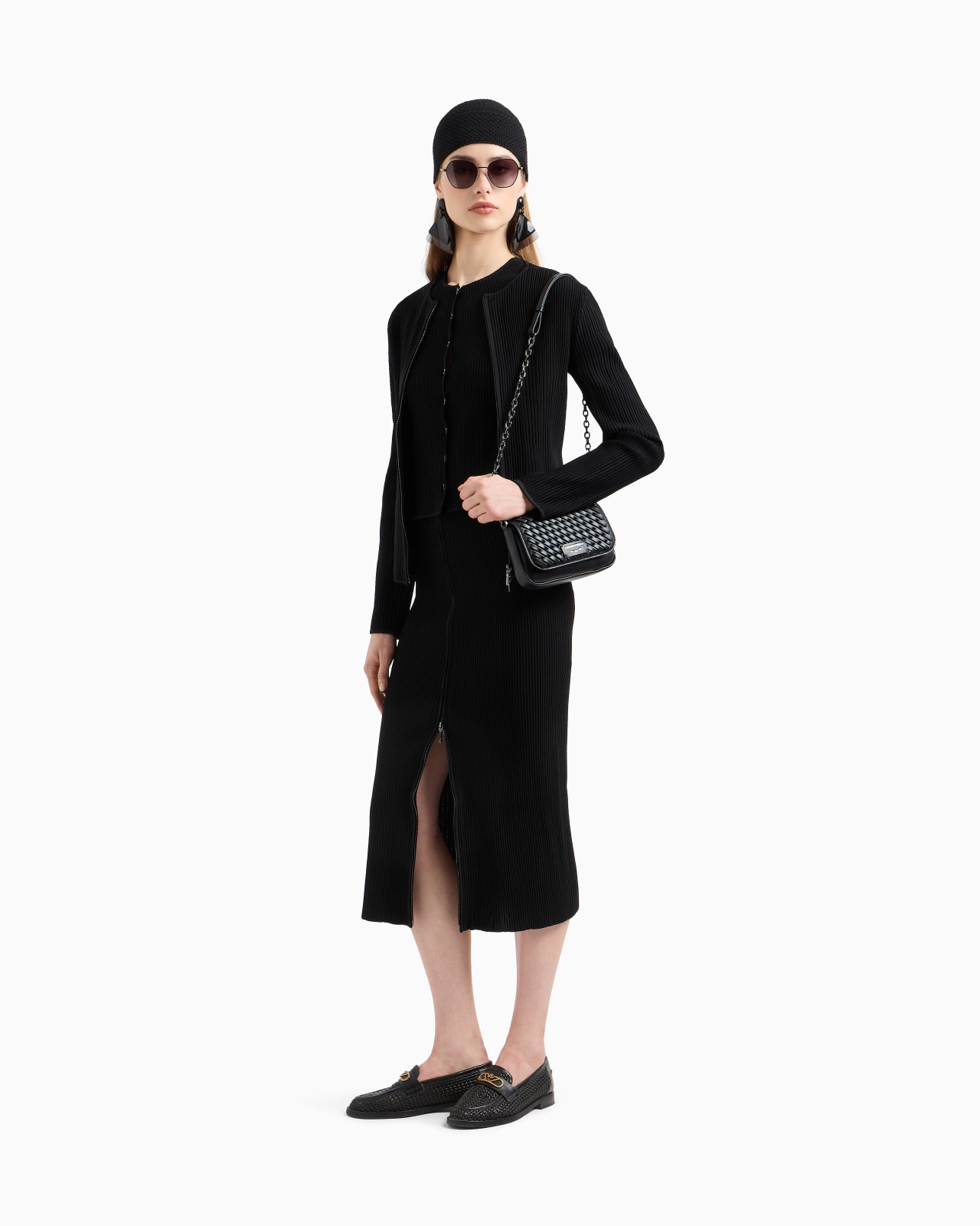PERFORATED OTTOMAN FABRIC WAISTCOAT - 2