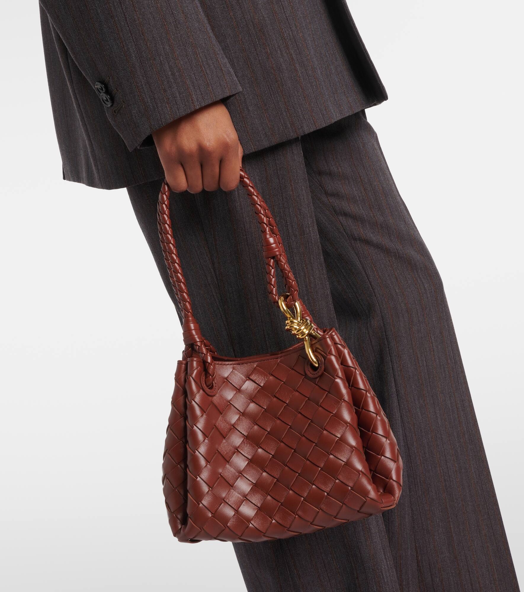 Parachute Small Intrecciato leather tote bag - 7