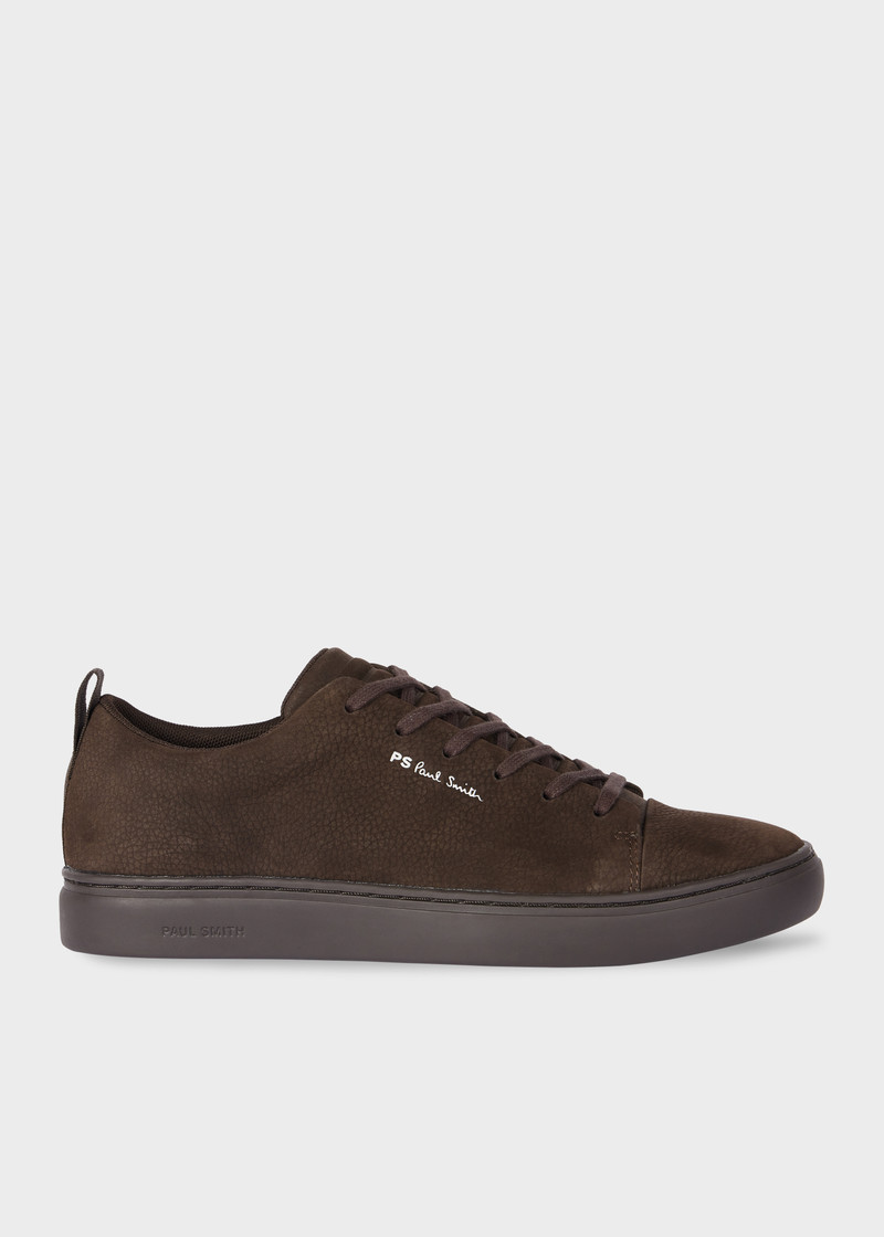 Chocolate Brown Nubuck 'Lee' Trainers 1