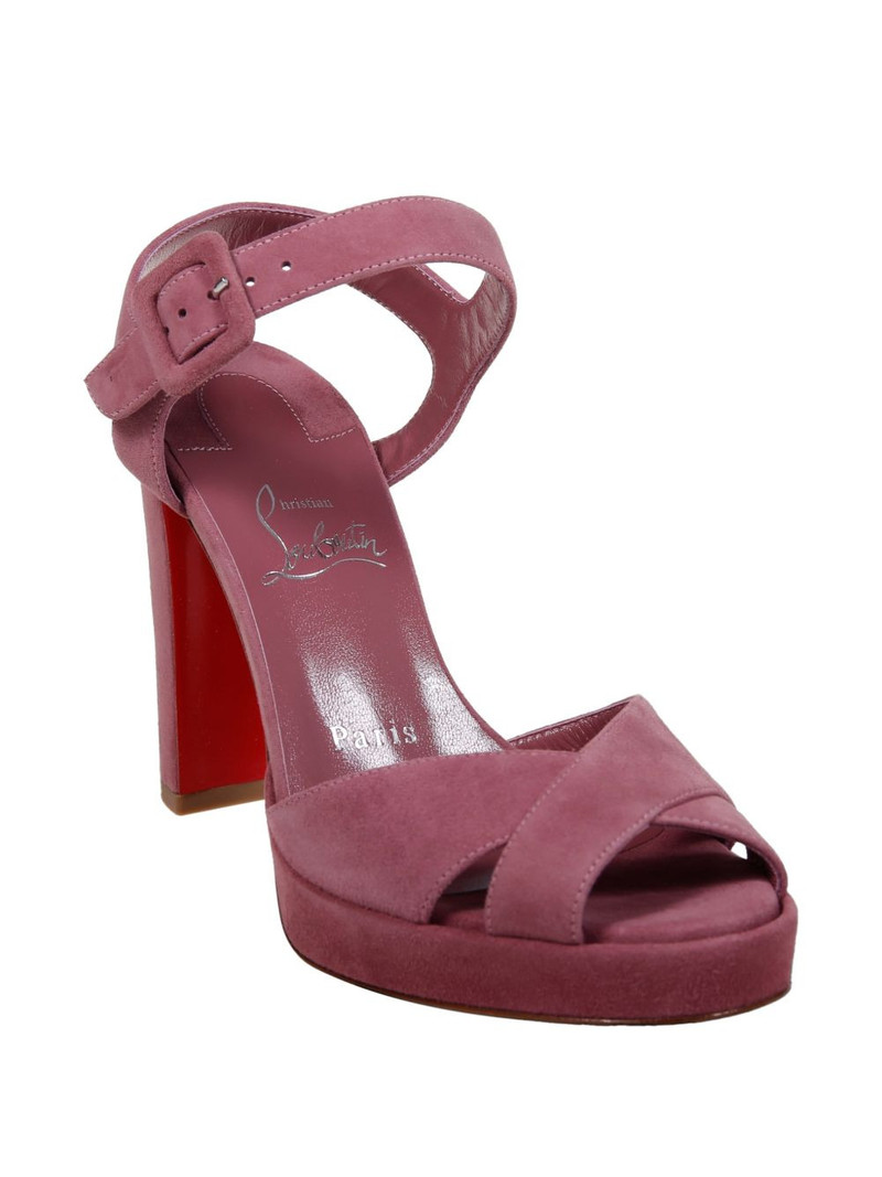 Christian Louboutin crisscross buckle sandals outlook