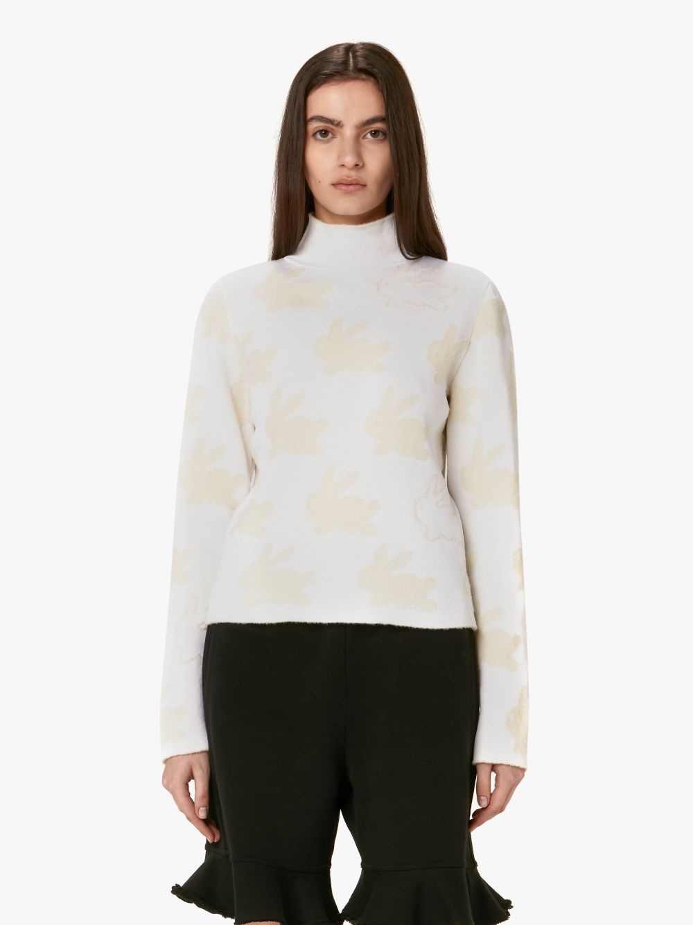 ALL OVER BUNNY TURTLENECK JUMPER - 2