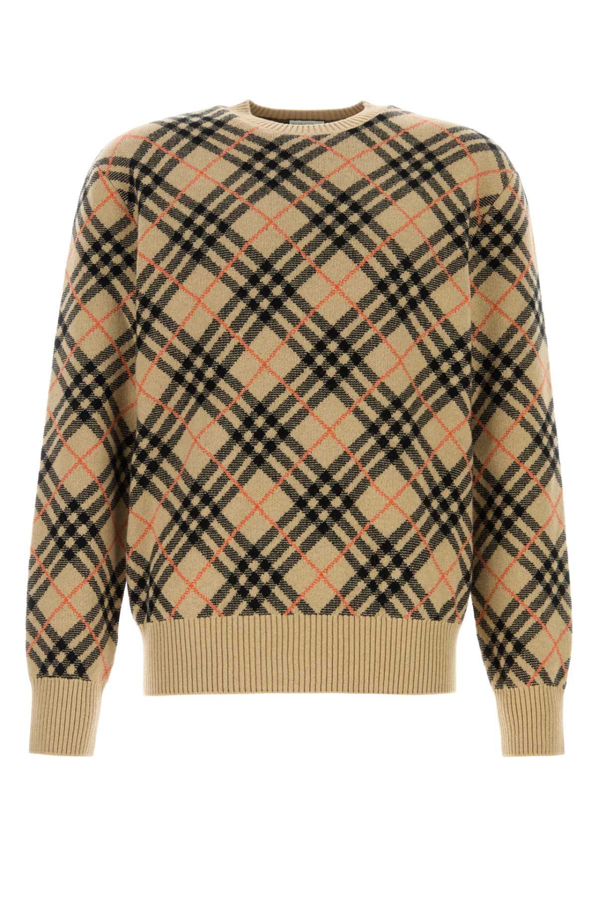Burberry Men Embroidered Cashmere Sweater - 1