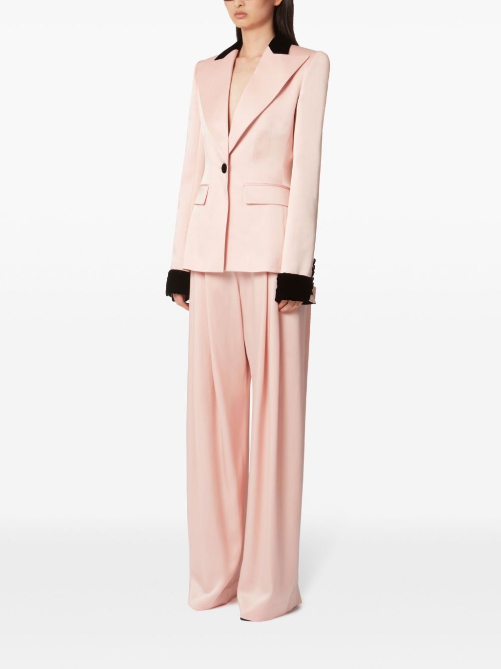 pleated wide-leg trousers - 3