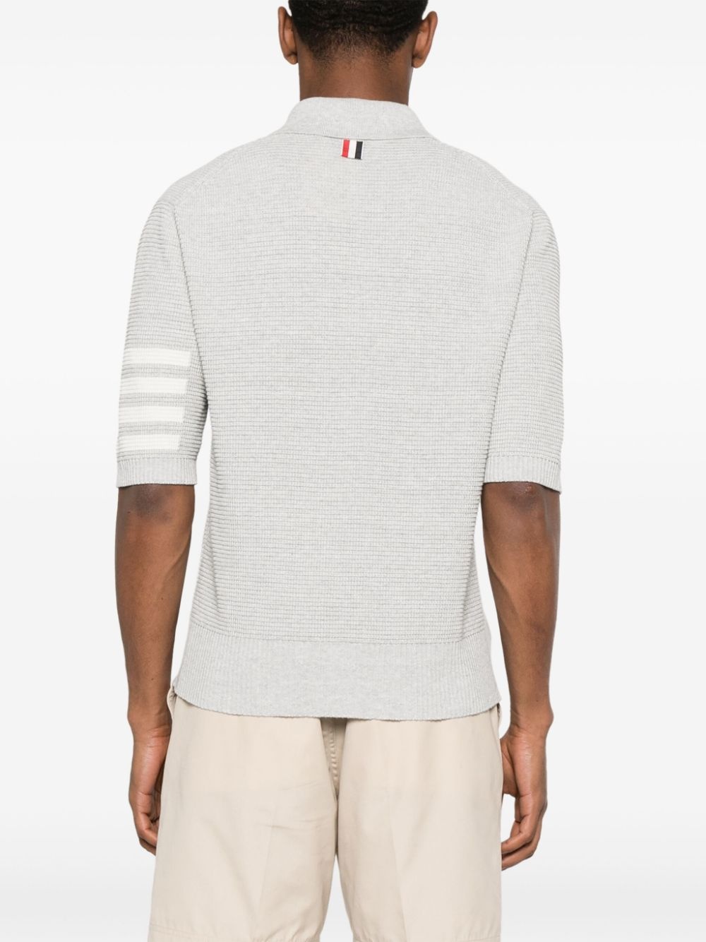 4-Bar knitted polo shirt - 4