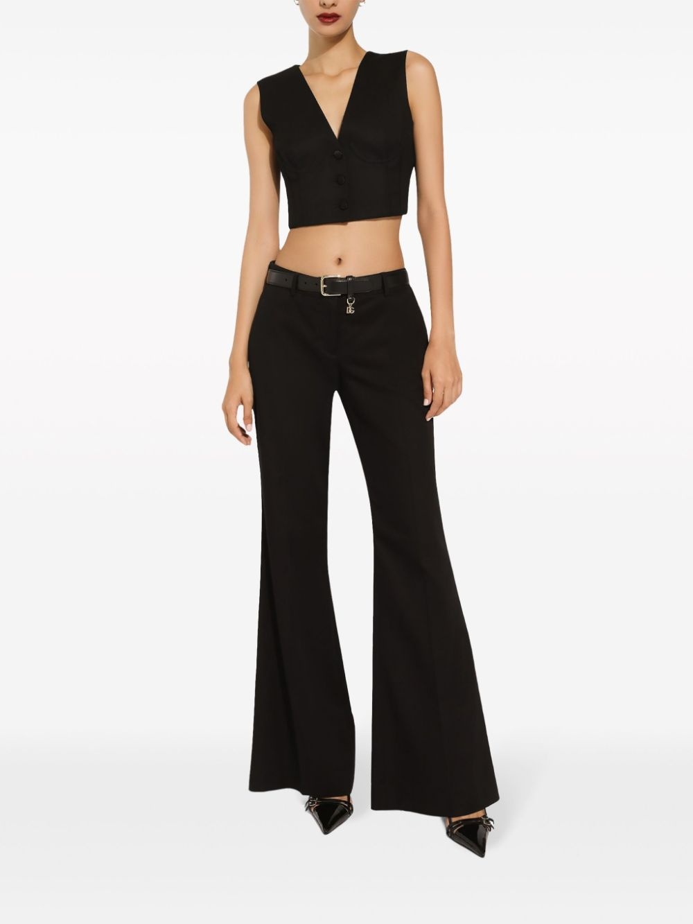 cropped bustier vest - 3