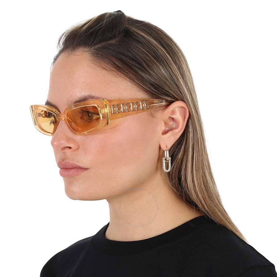 Dolce and Gabbana Light Orange Cat Eye Ladies Sunglasses DG4445 3046/7 54 - 2