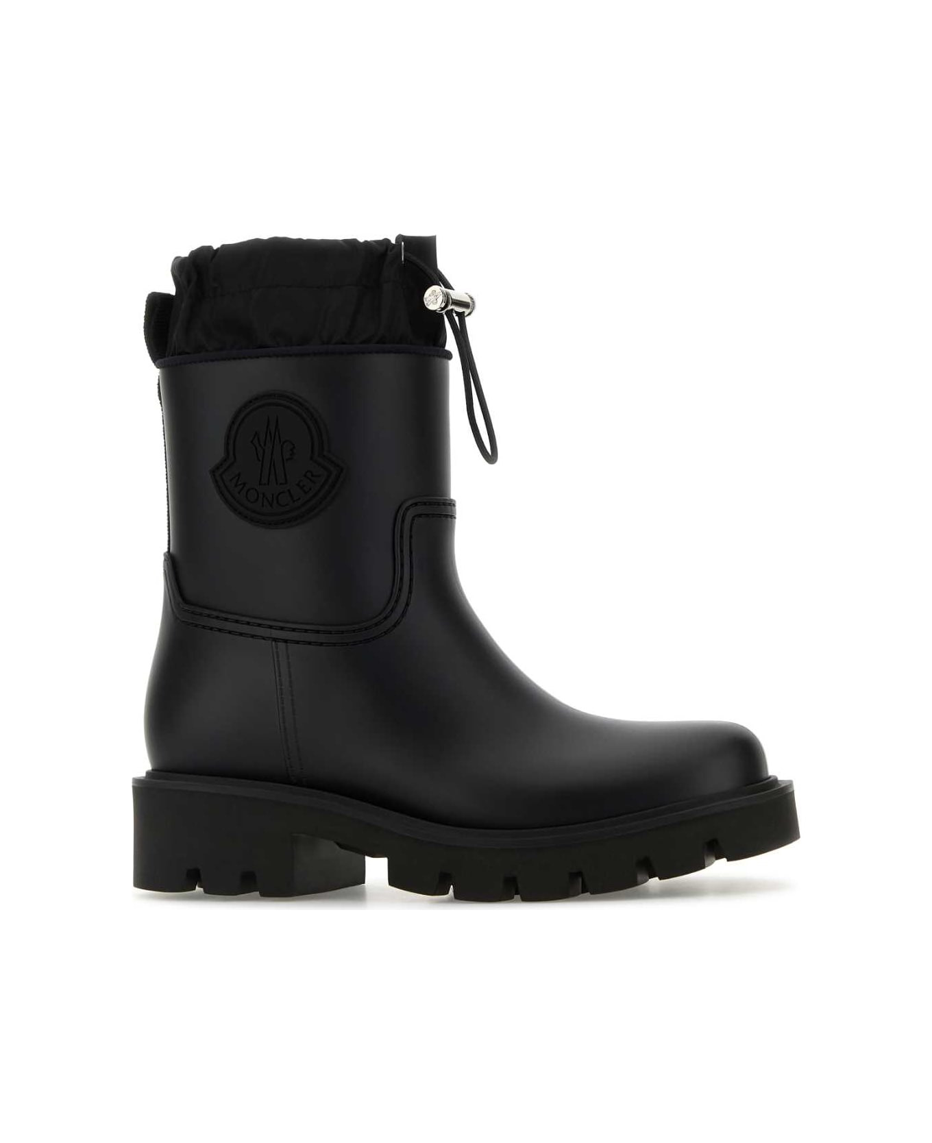 Black Rubber Kickstream Ankle Boots - 2