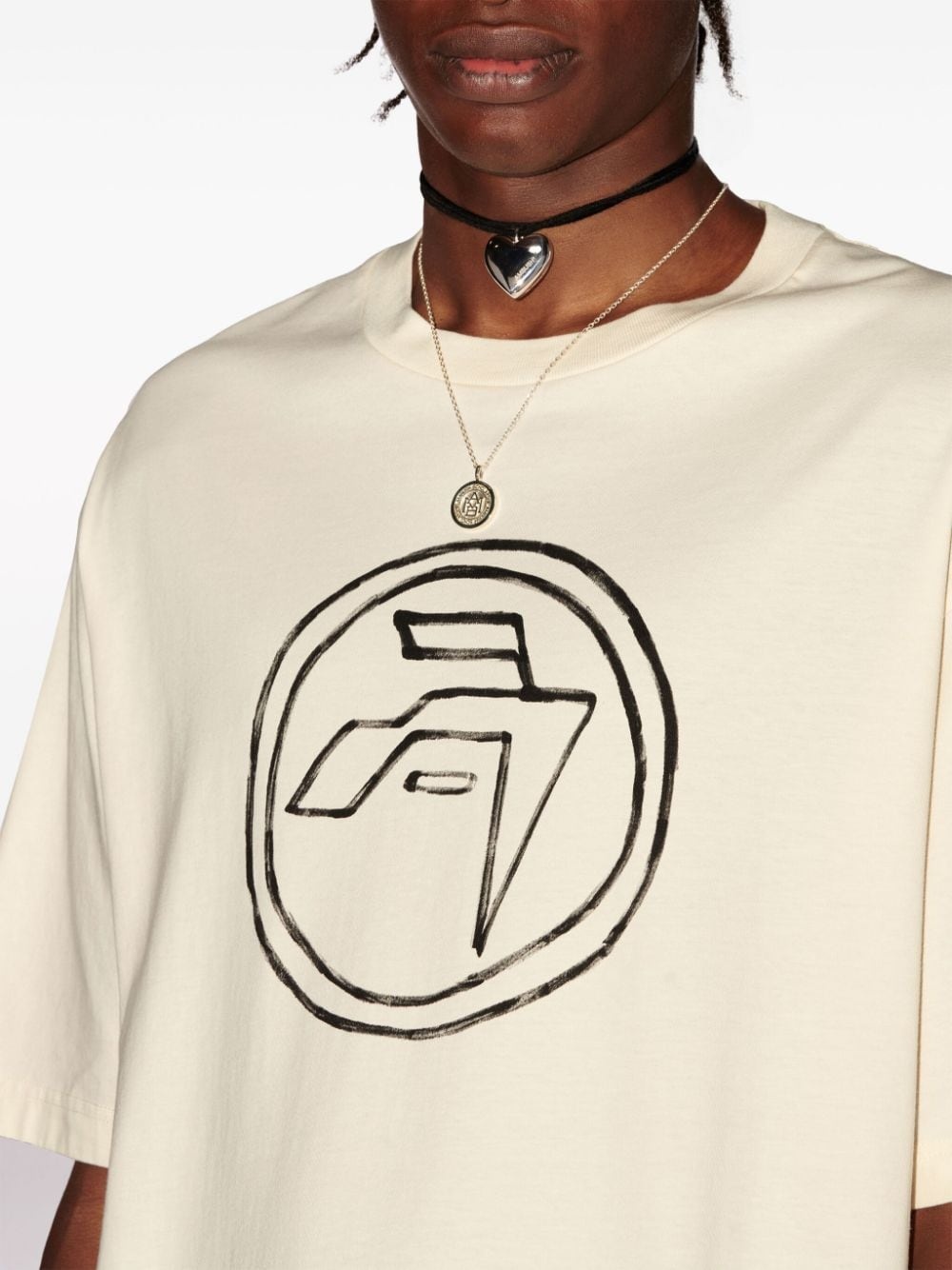 emblem-print organic-cotton T-shirt - 6