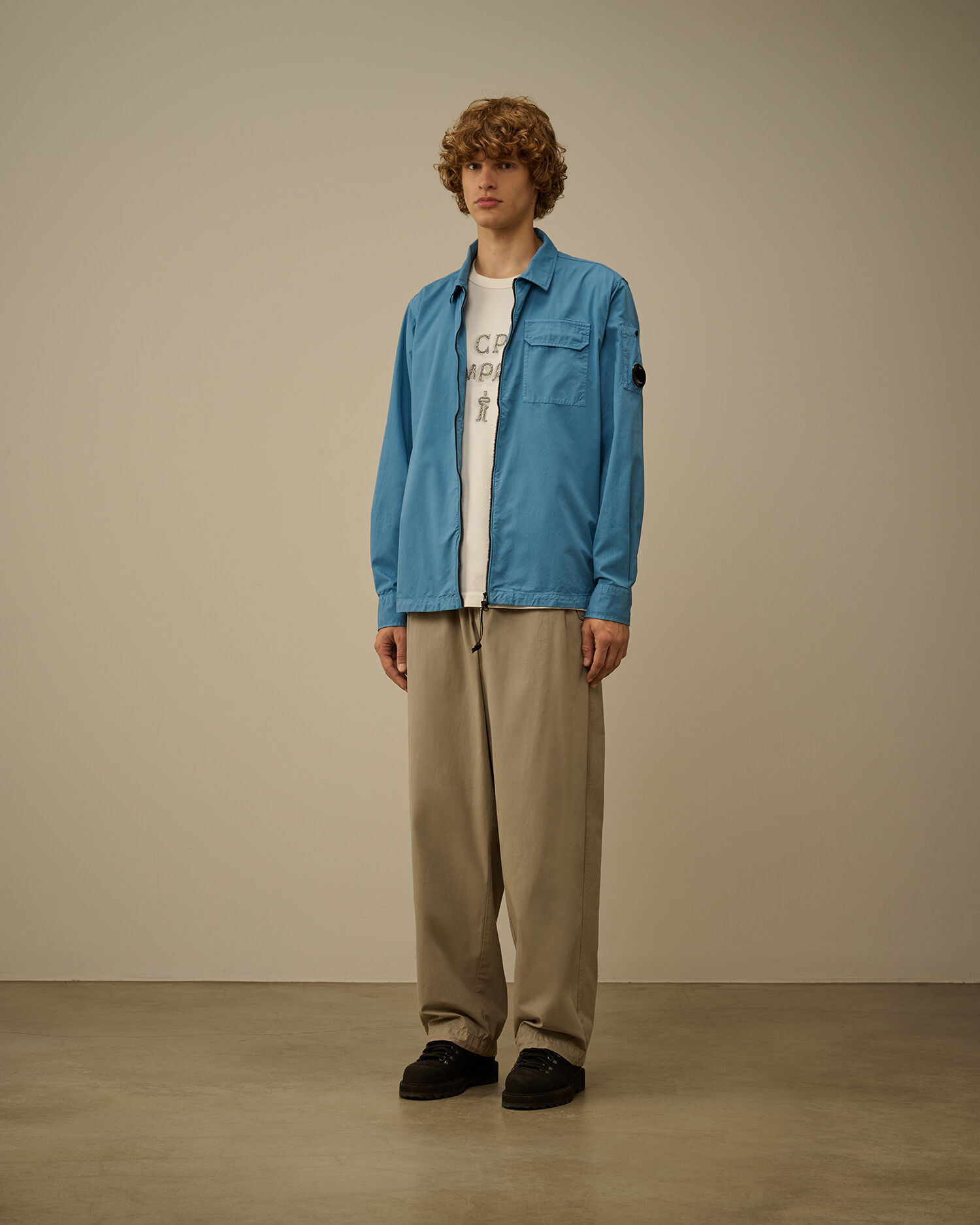Organic Gabardine Zipped Overshirt - 2
