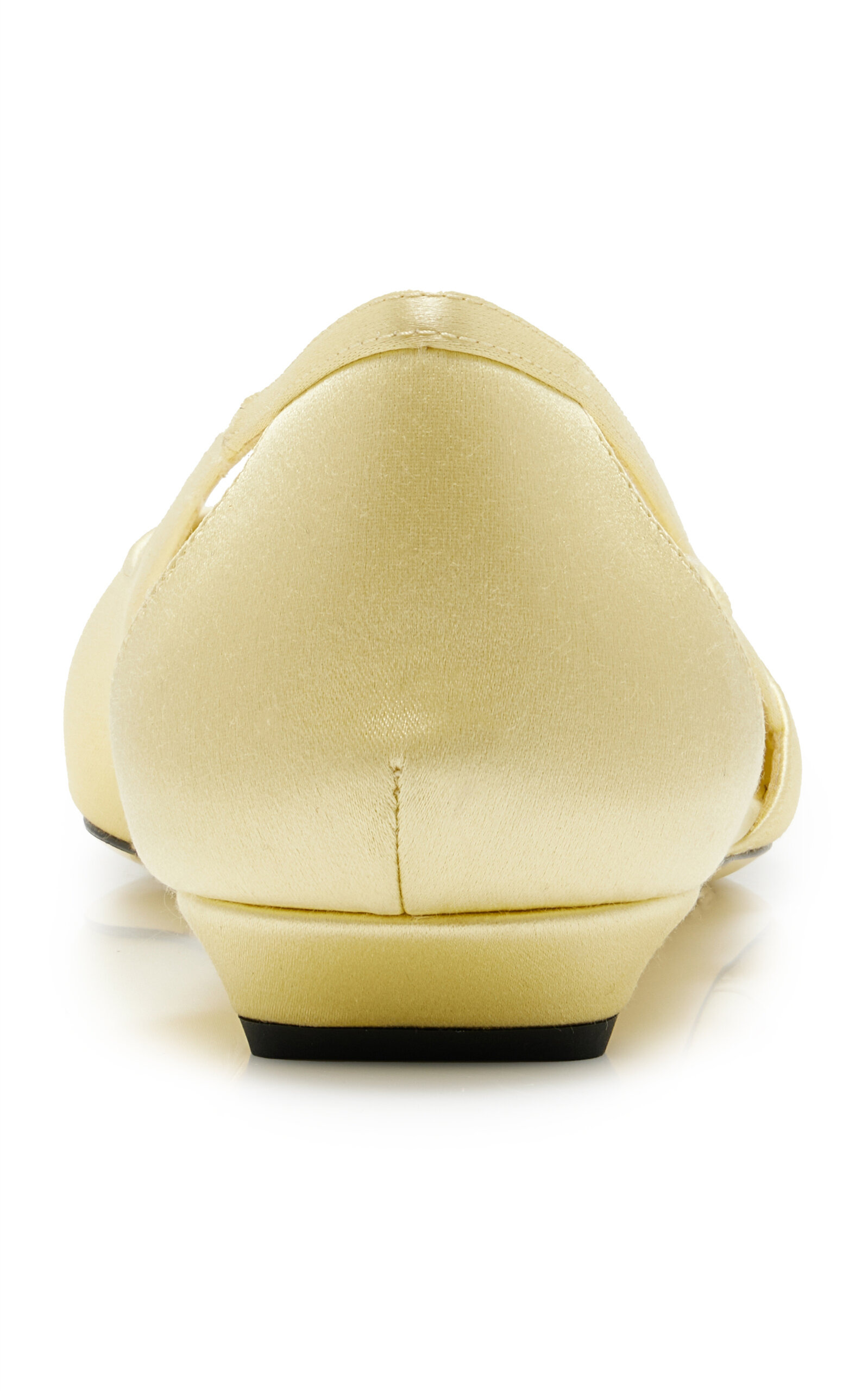 Cutout Leather Ballet Flats yellow - 5