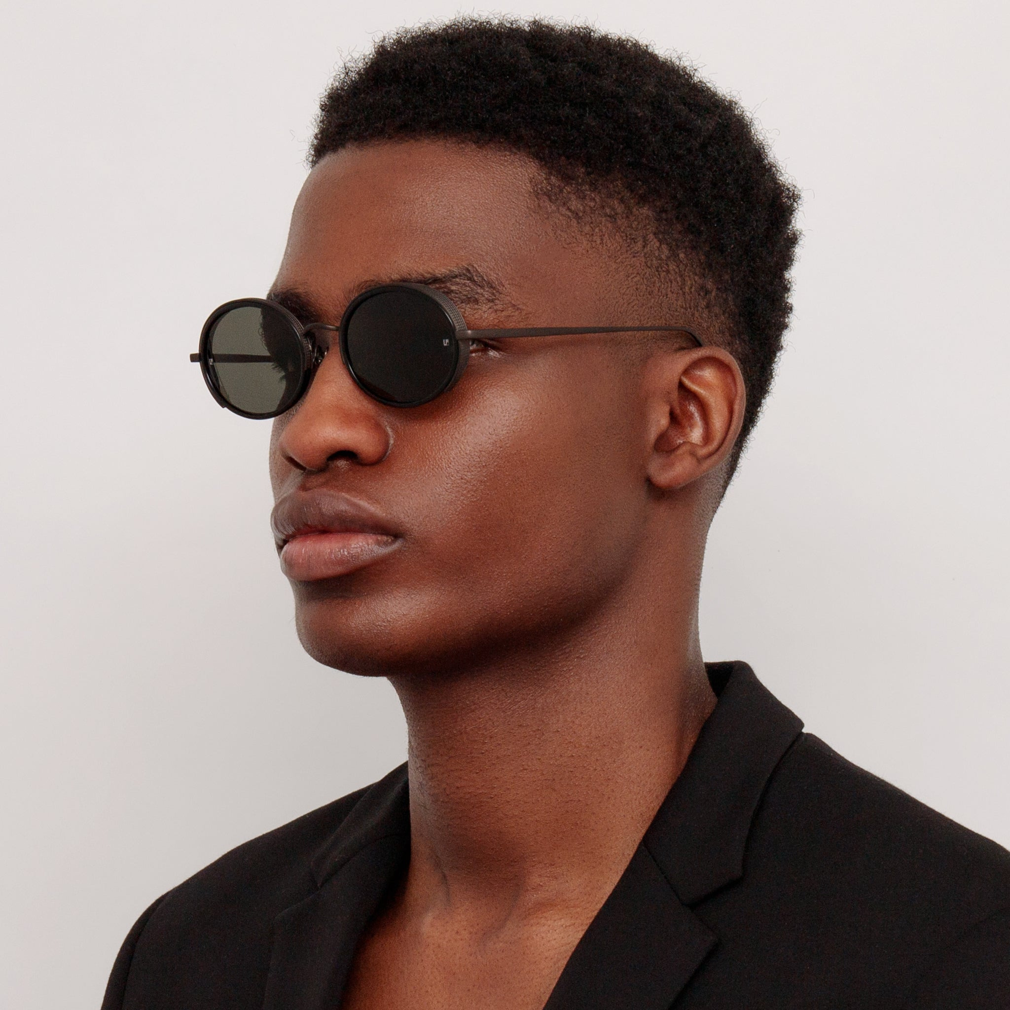 FINN OVAL SUNGLASSES IN NICKEL - 2