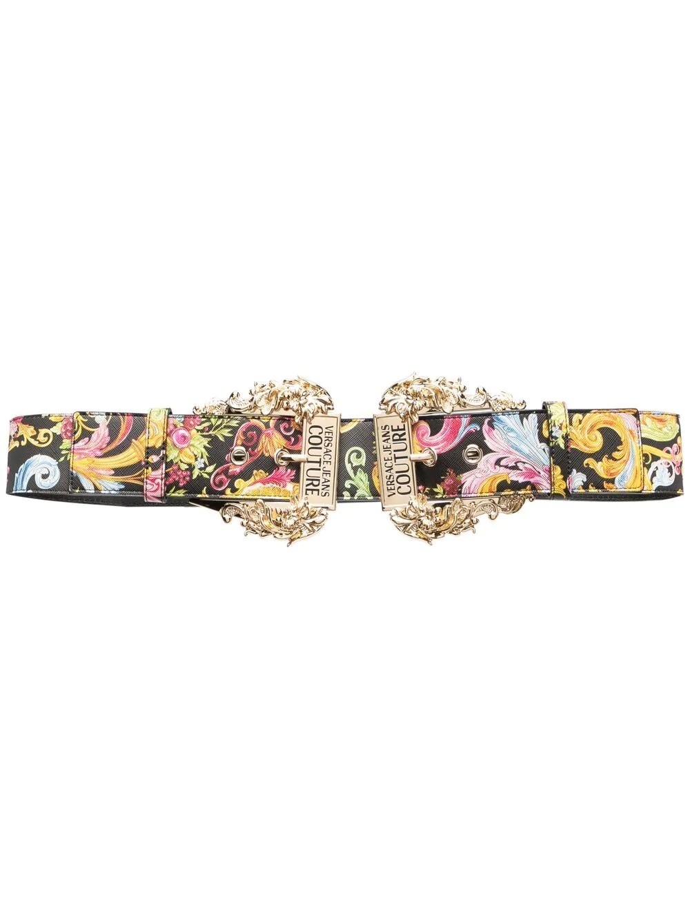 baroque-pattern print belt - 1