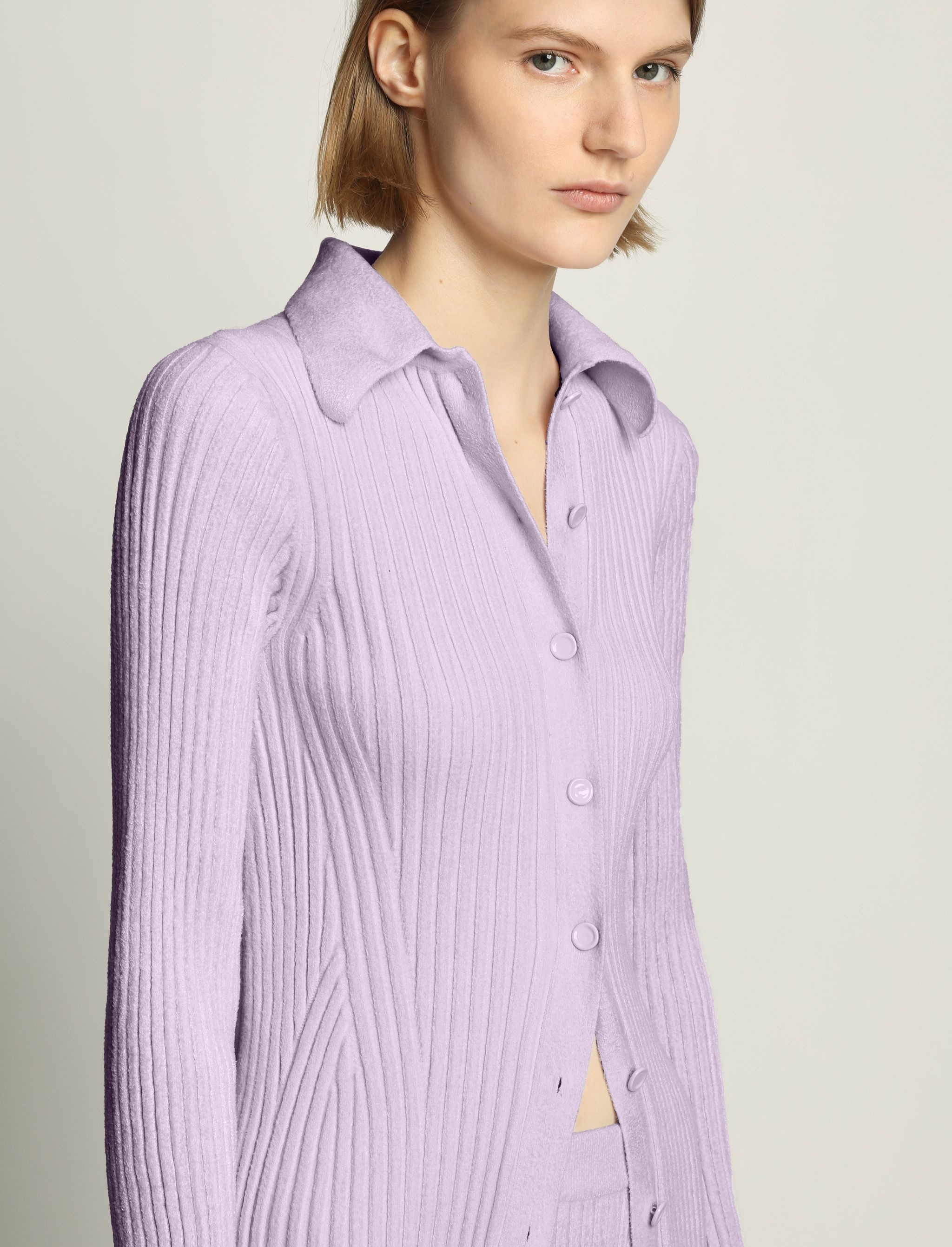 Velvet Rib Knit Shirt - 6