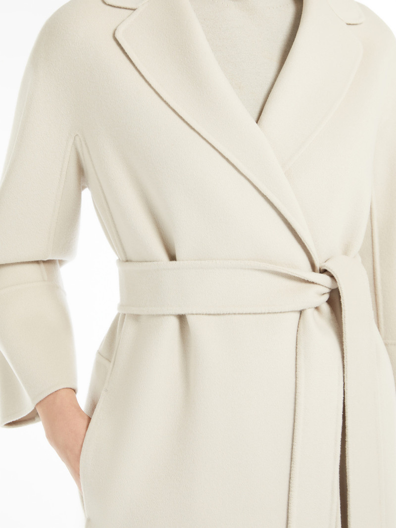 ARONA Short double-faced wool coat 5