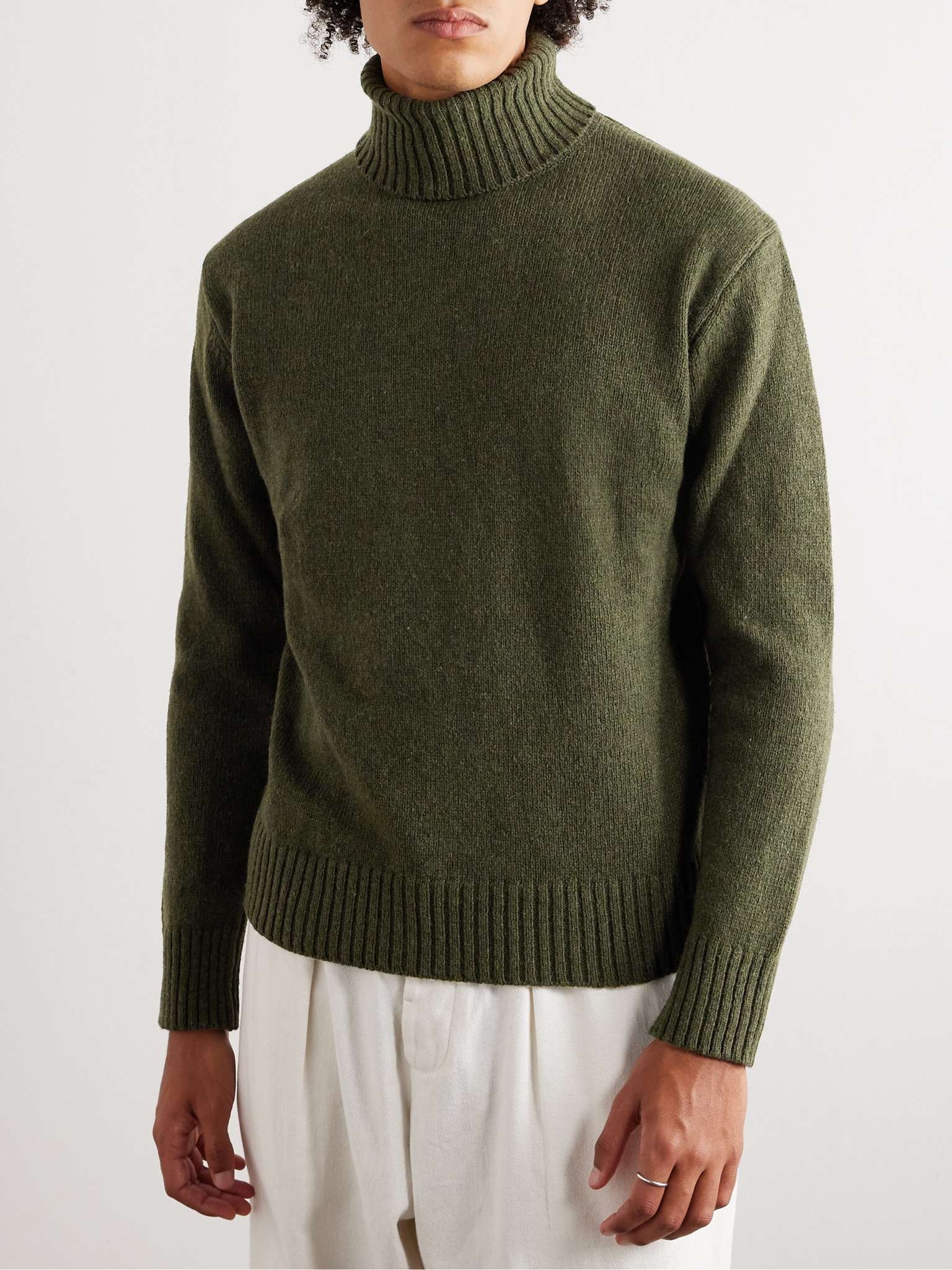 Wool-Blend Rollneck Sweater - 3