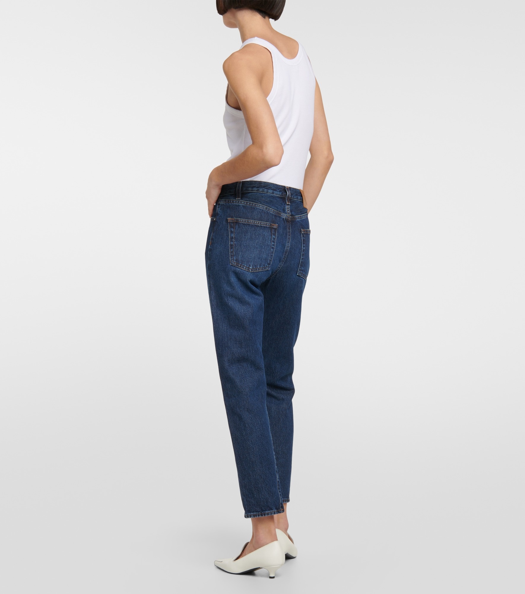 Twisted Seam mid-rise straight jeans - 3