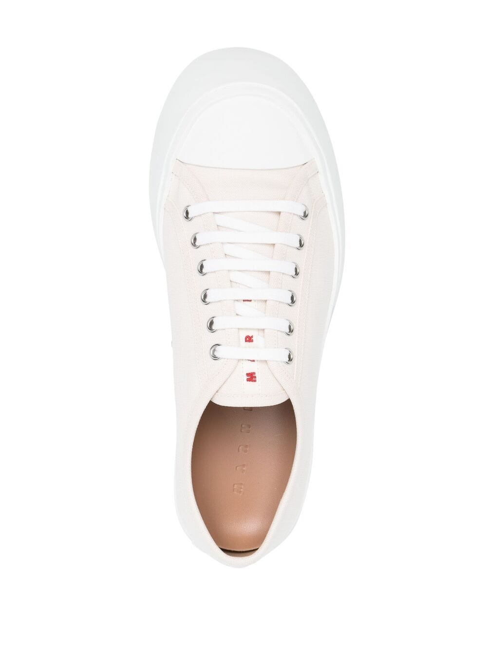 canvas low-top sneakers - 4