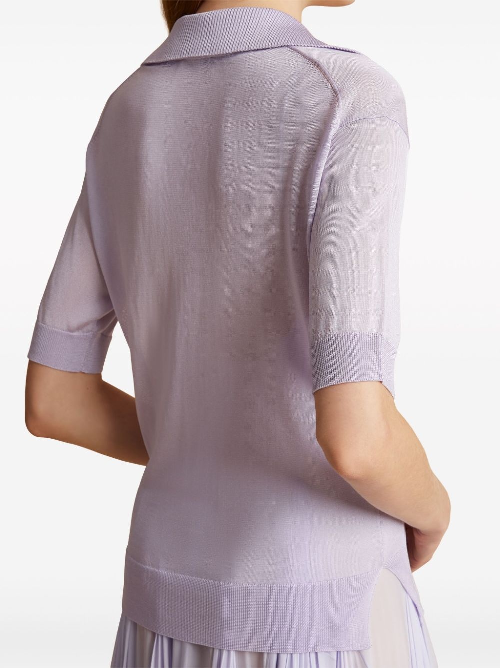 The Julita V-neck polo top - 6
