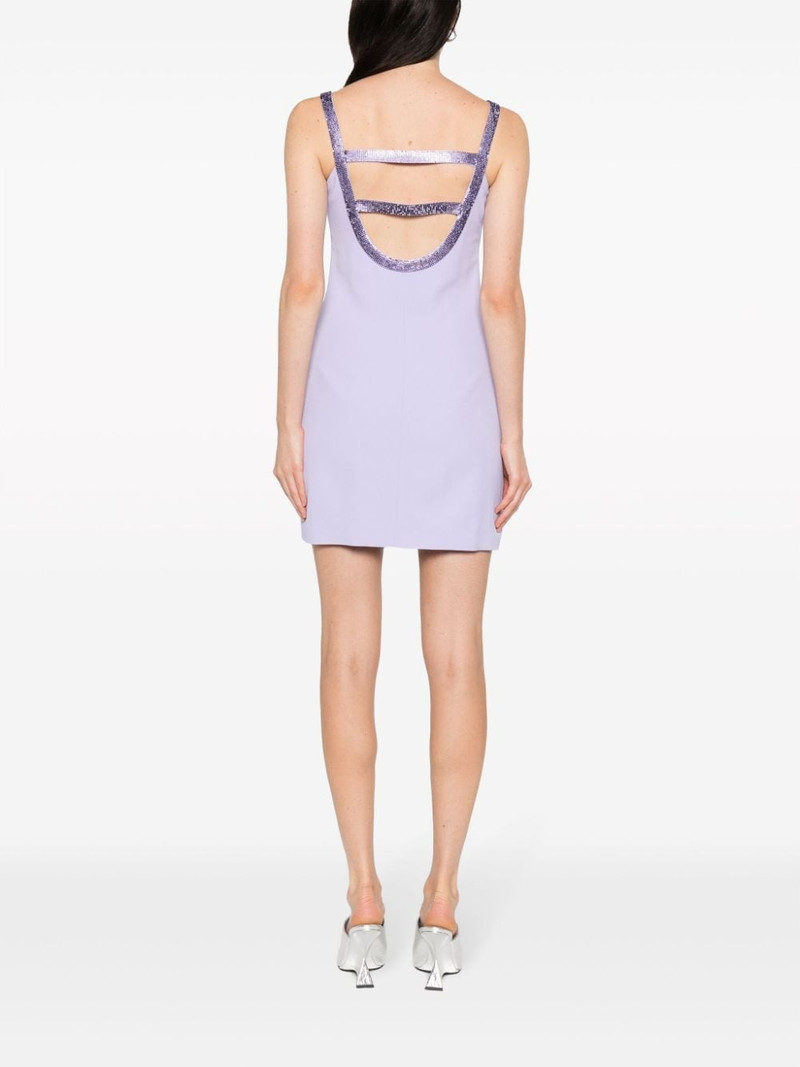 crystal-embellished cut-out minidress 4