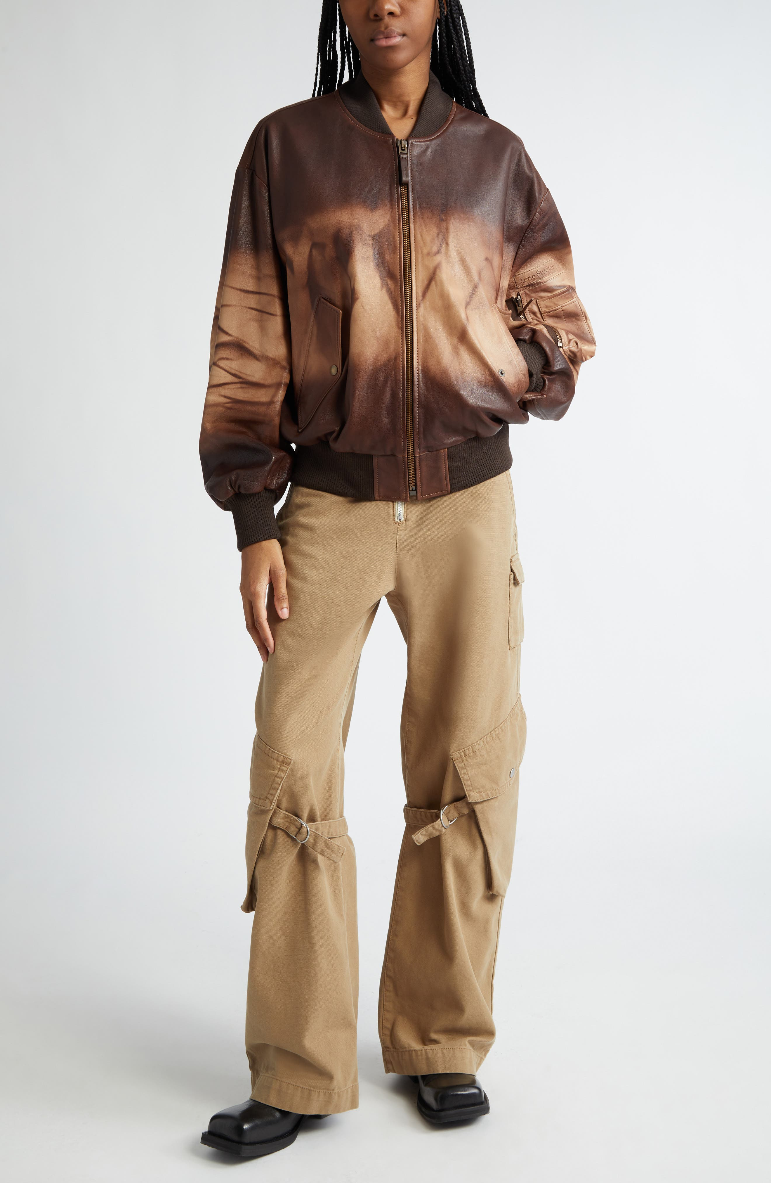 Potinal Cotton Canvas Cargo Pants - 2