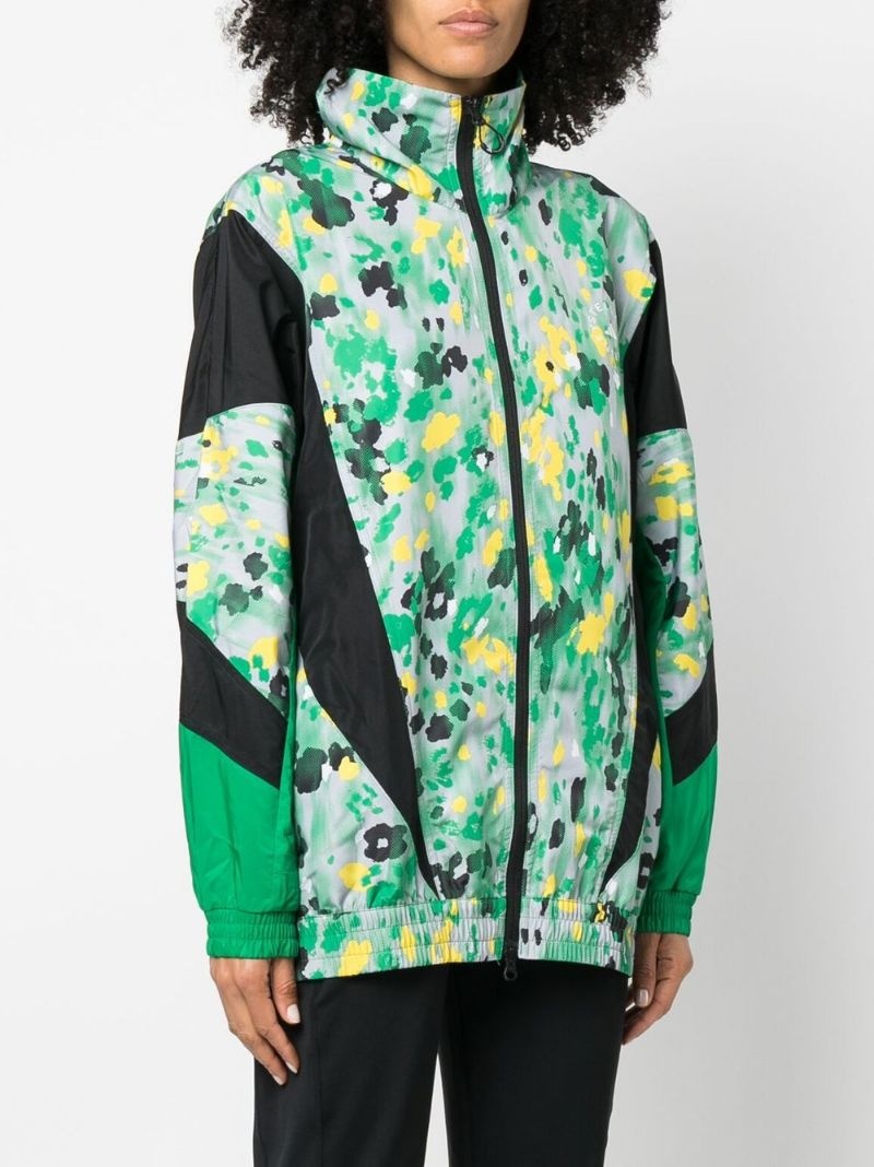 speckled zip-up track jacket - 3