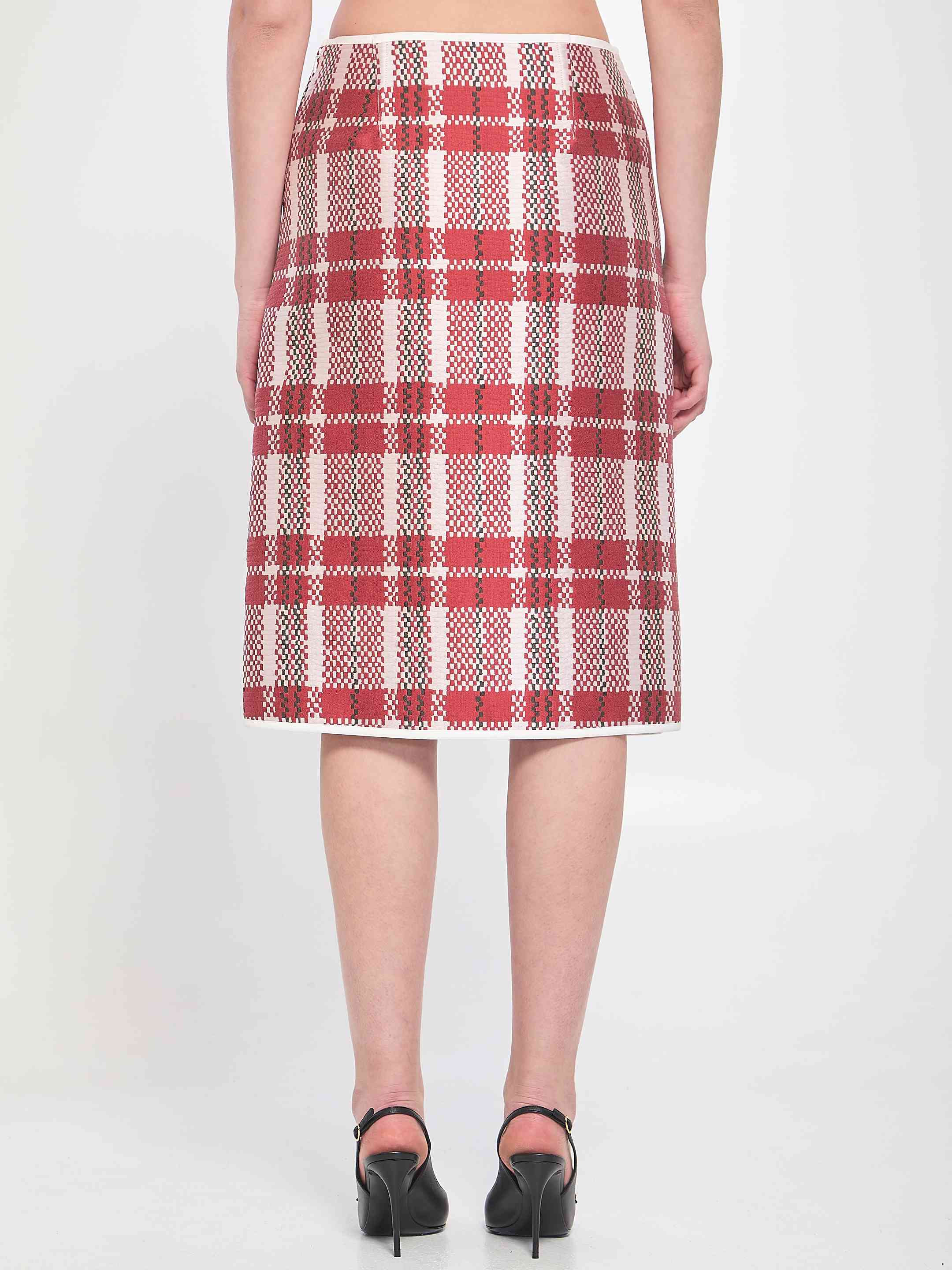 Celine Women Checkered Skirt - 2