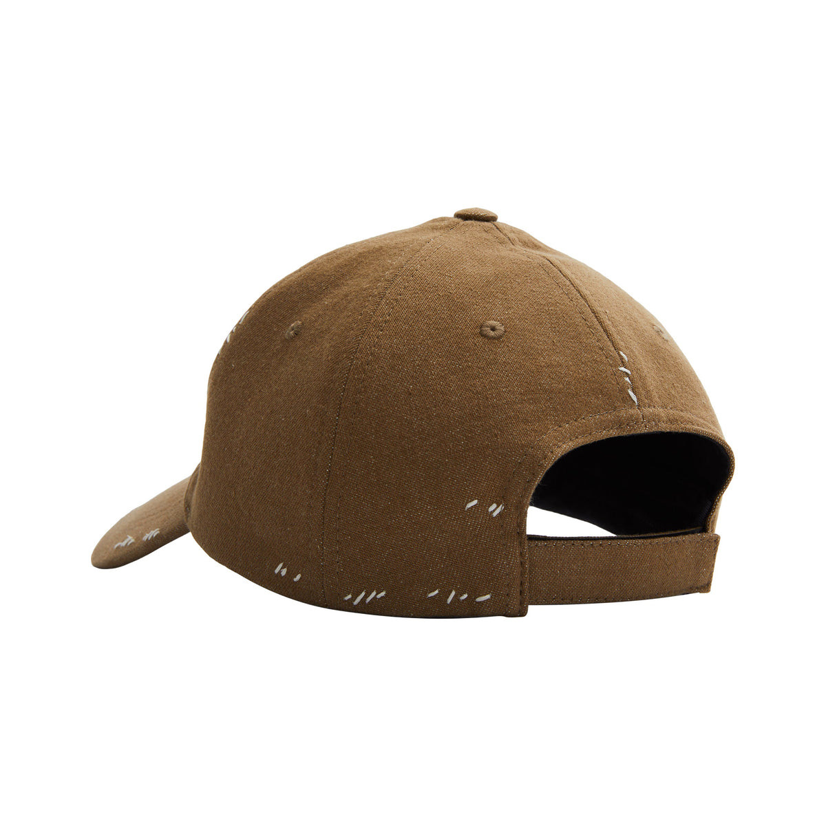 LOGO STITCHED BASEBALL CAP (BEIGE) - 3