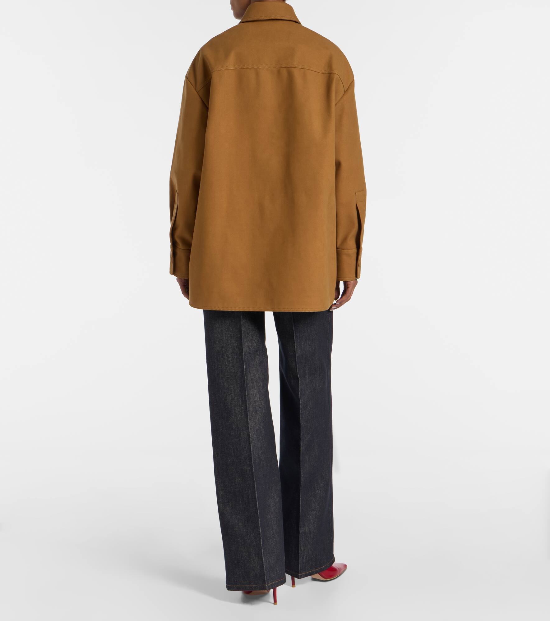 Faux suede overshirt - 3