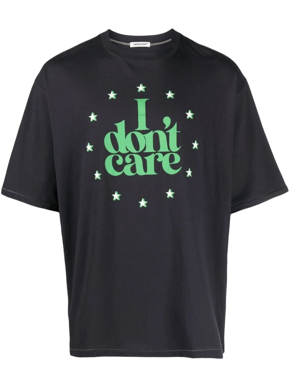 slogan-print cotton T-shirt - 1