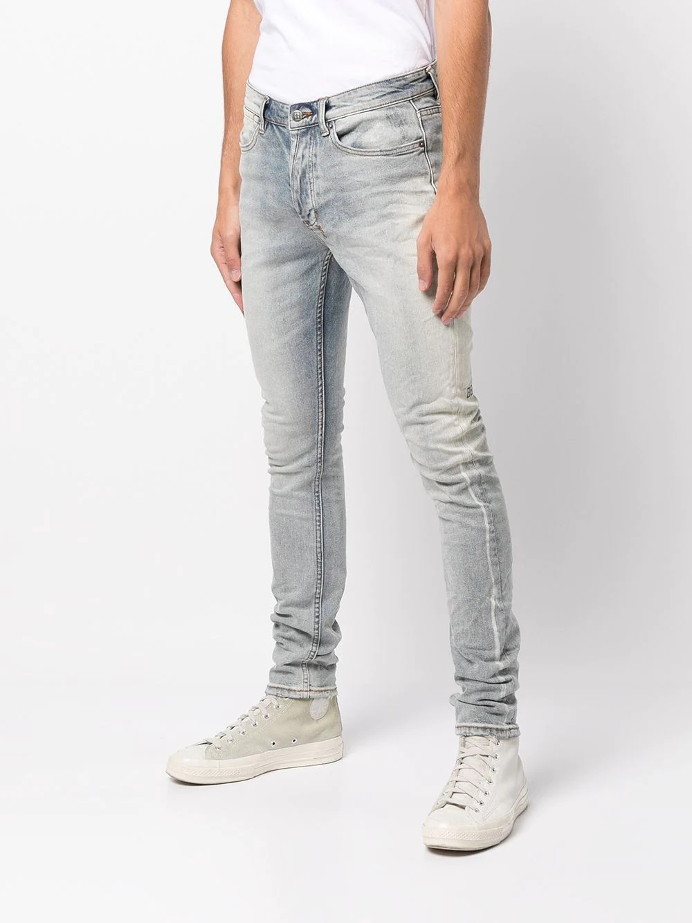 Punk straight-leg denim jeans - 3