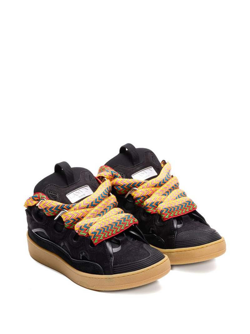 Lanvin curb leather sneakers outlook