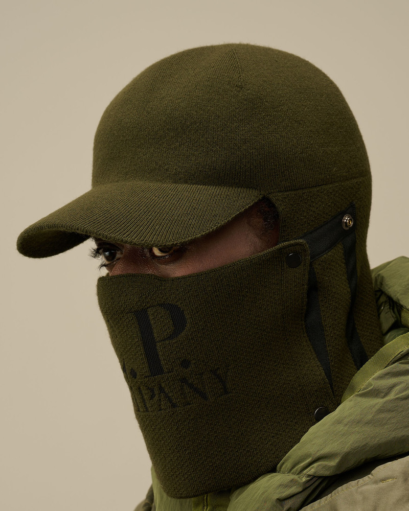 Extrafine Merino Wool Visor Neck Hat 4