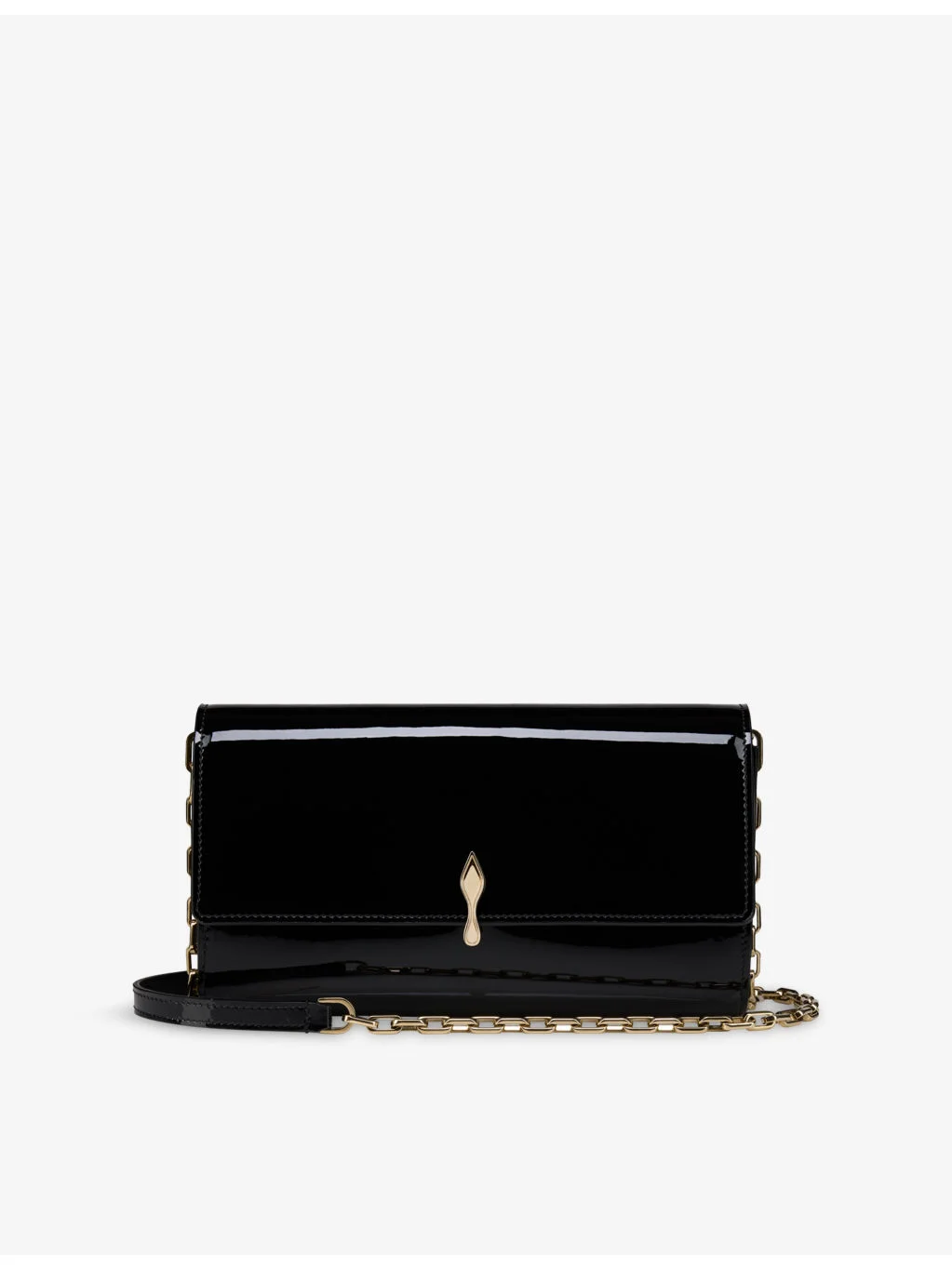 Bettina Patent-Leather Wallet-on-Chain - 1