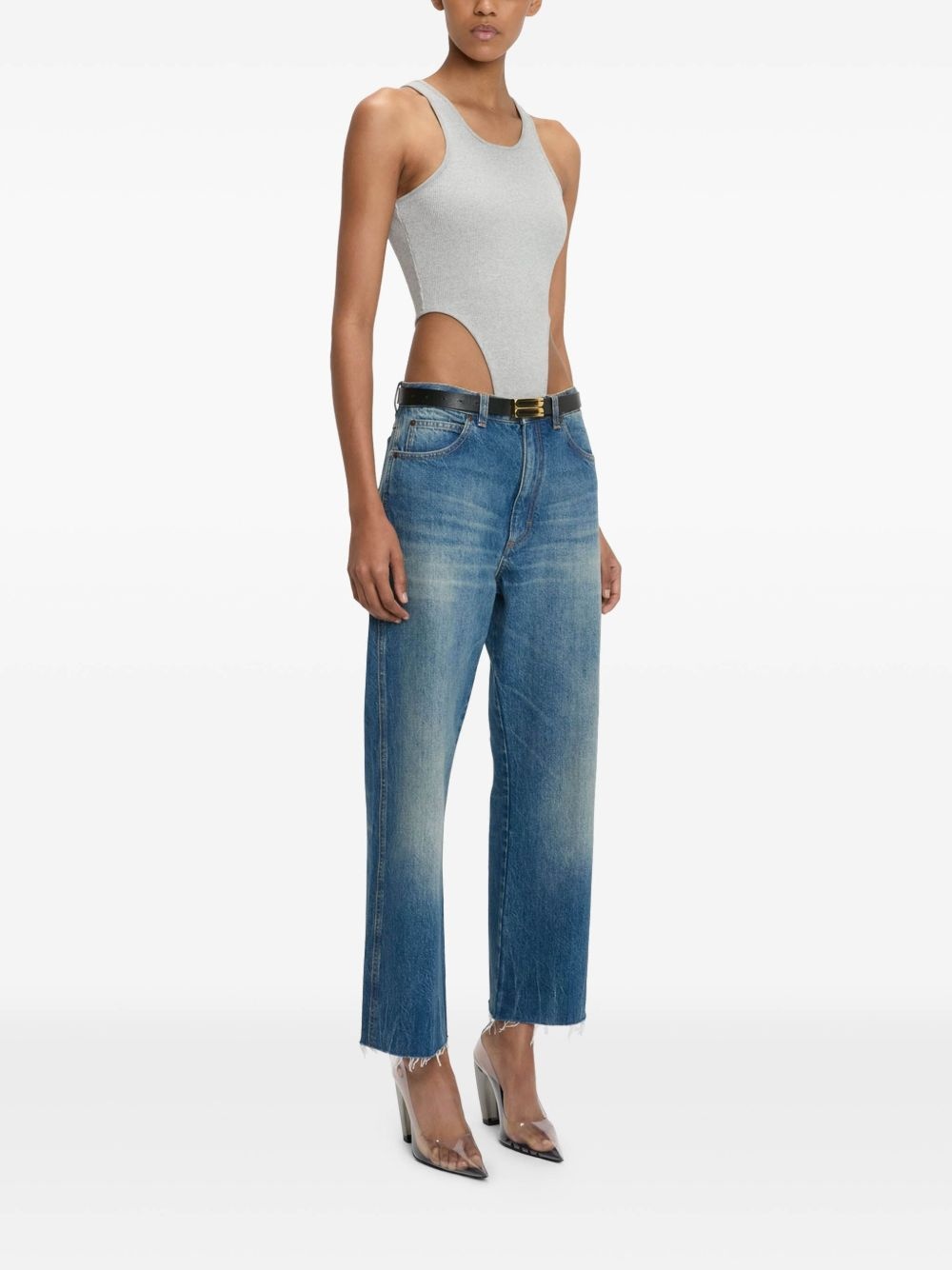 high leg-cut bodysuit - 2