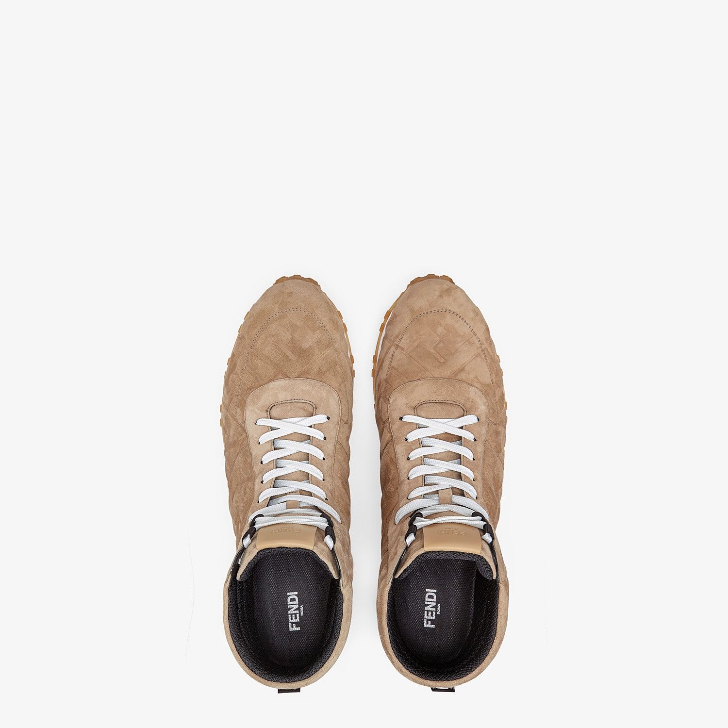 Beige suede high-tops - 4